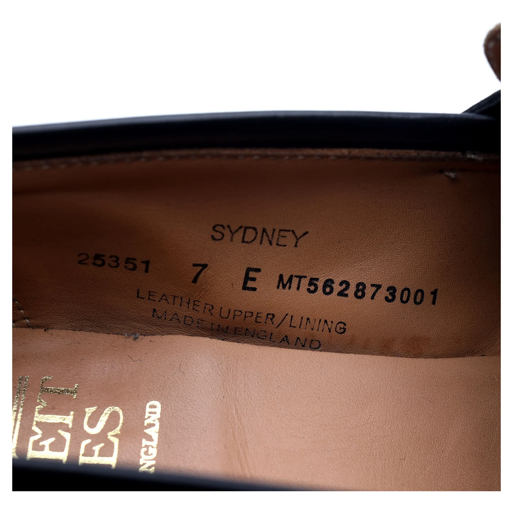 'Sydney' Black Leather Loafers UK 7 E - Image 13