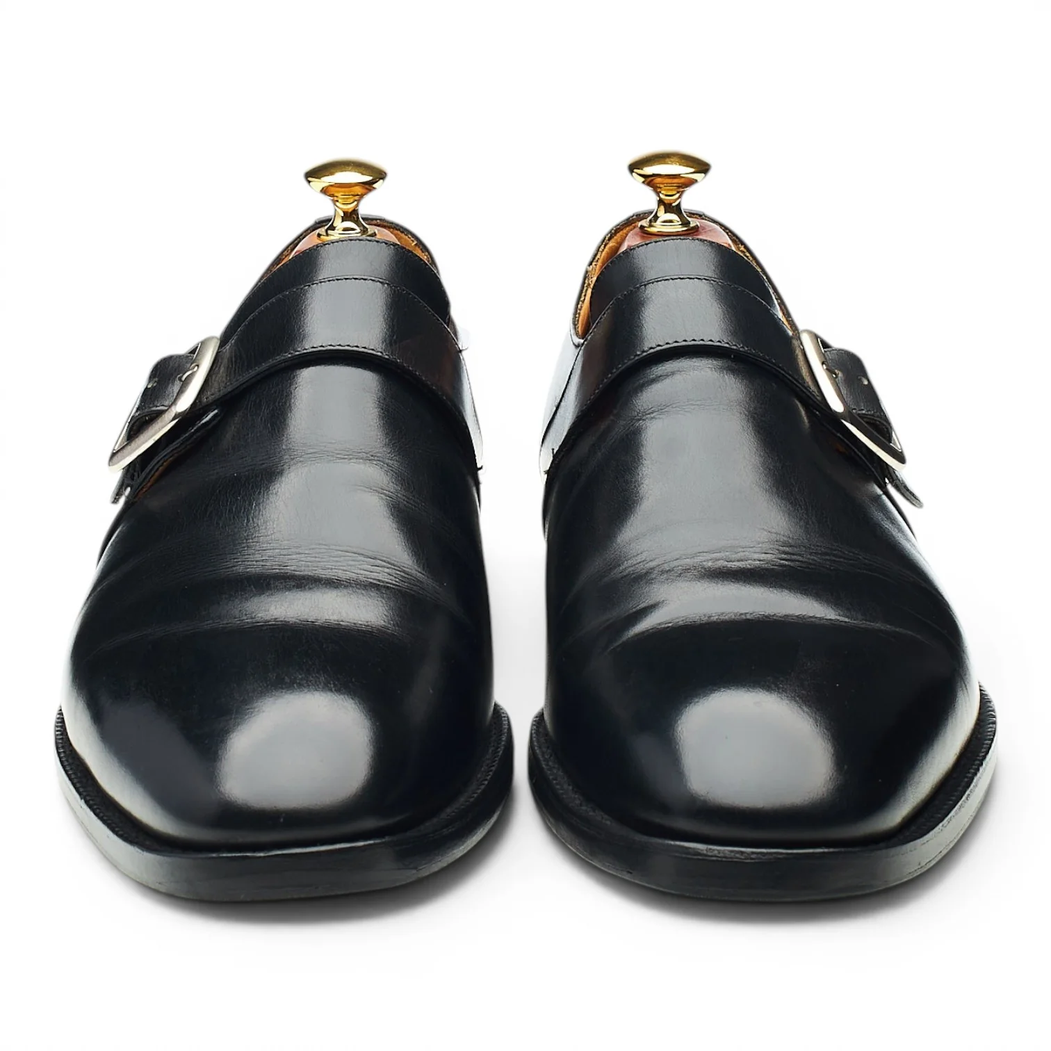 'Sydney' Black Leather Single Monk Strap UK 9.5 G - Image 2