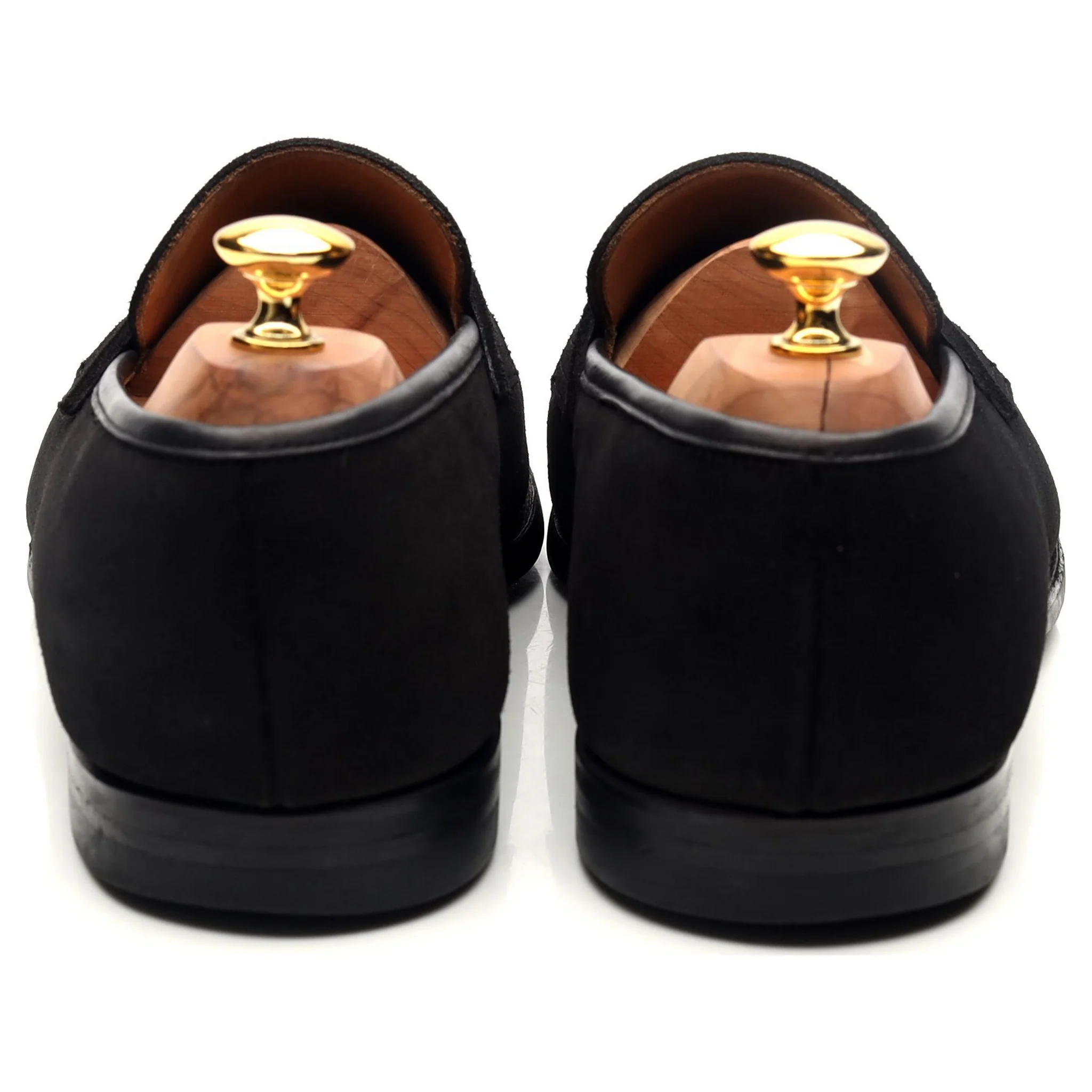 'Sydney' Black Suede Loafers UK 11 E - Image 4