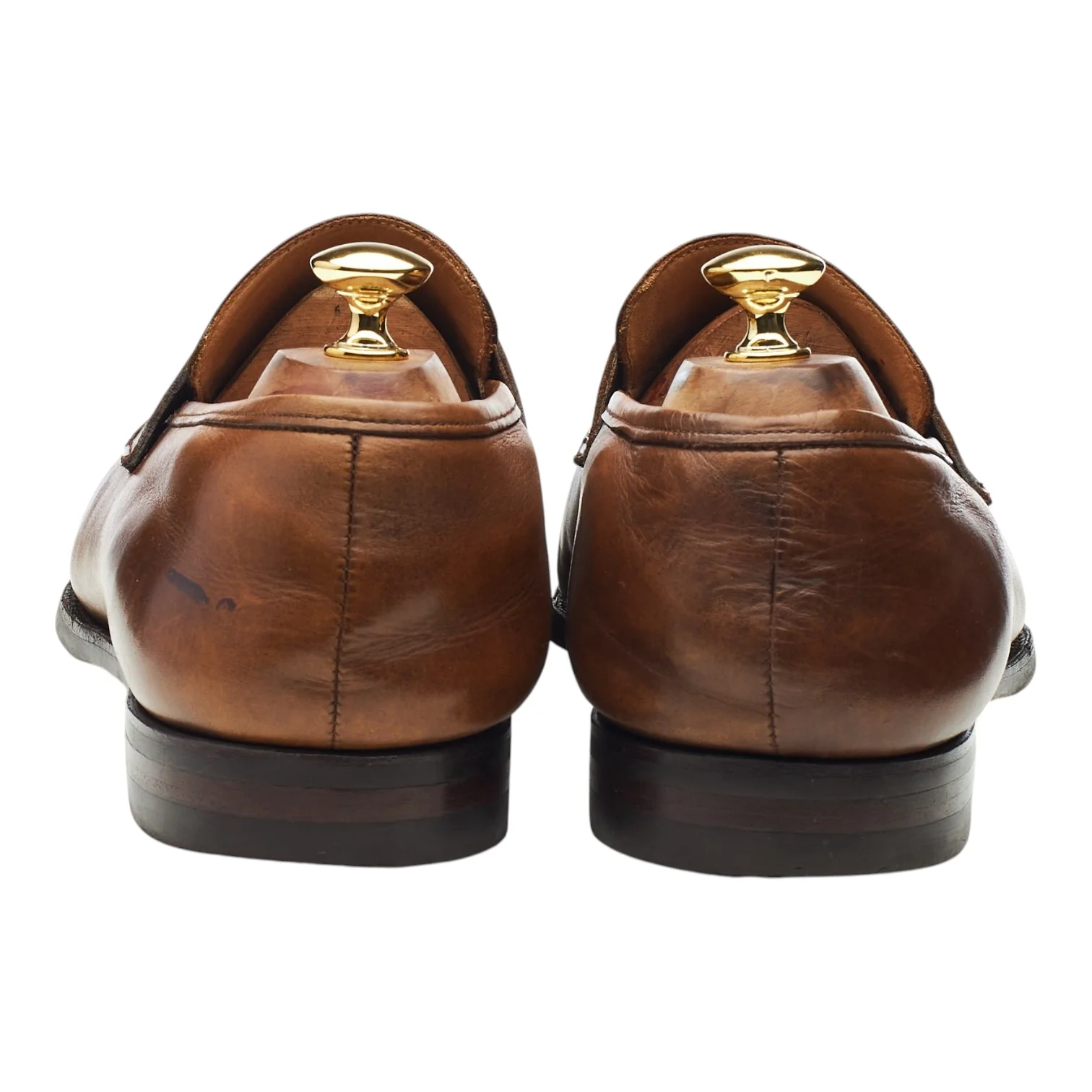 'Sydney' Brown Leather Loafers UK 11 E - Image 4
