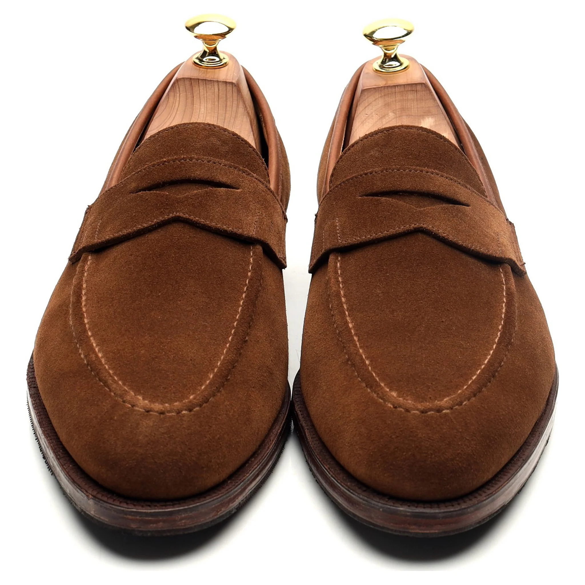 'Sydney' Snuff Brown Suede Loafers UK 8 E - Image 9