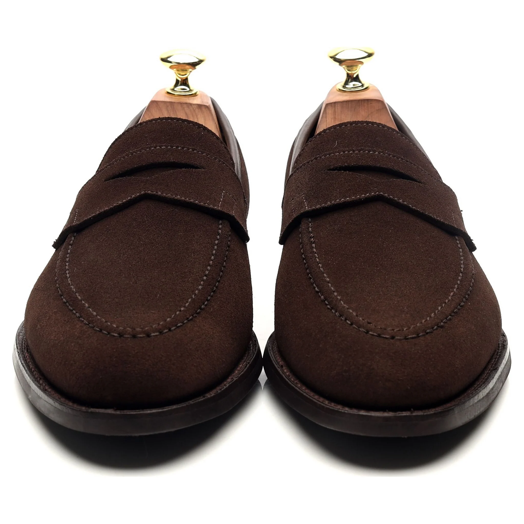 'Sydney' Dark Brown Suede Loafers UK 7 E - Image 8