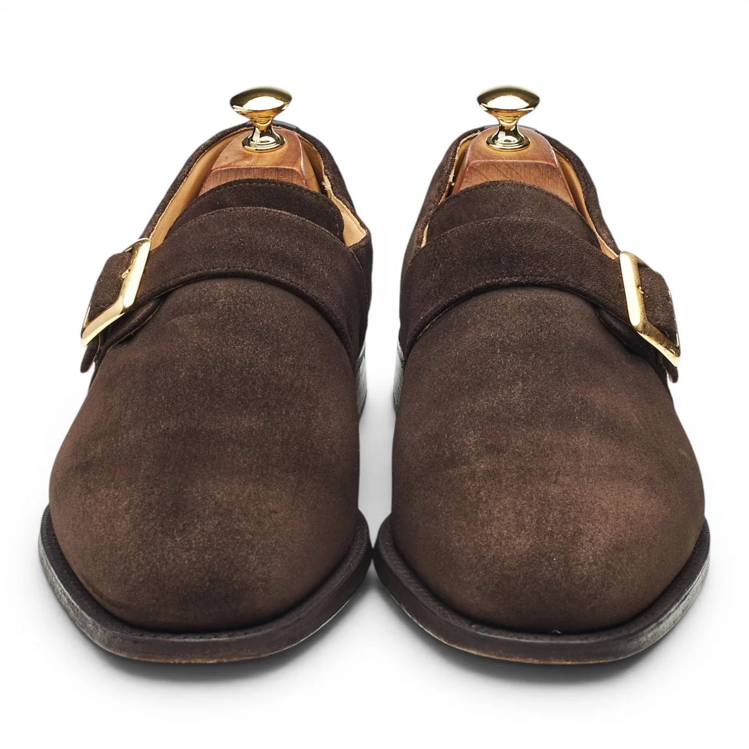 'Sydney' Dark Brown Suede Single Monk Strap UK 9.5 G - Image 2