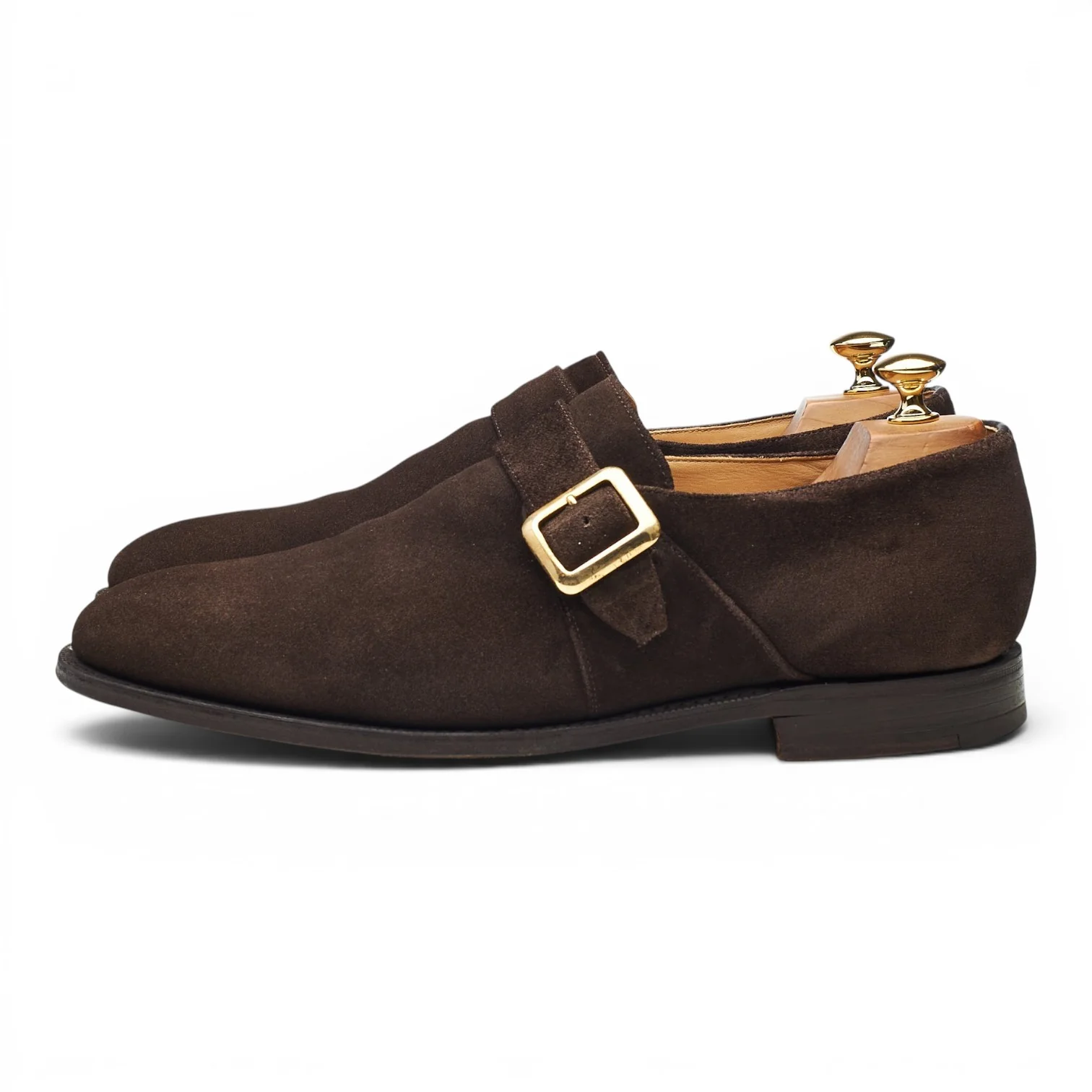 'Sydney' Dark Brown Suede Single Monk Strap UK 9.5 G - Image 3