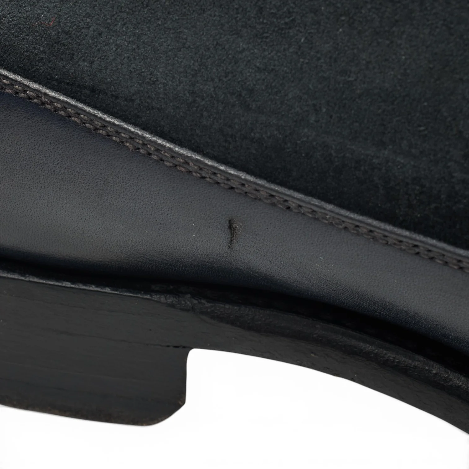 'Tacoma' Grey Leather Suede Oxford UK 7 E - Image 4