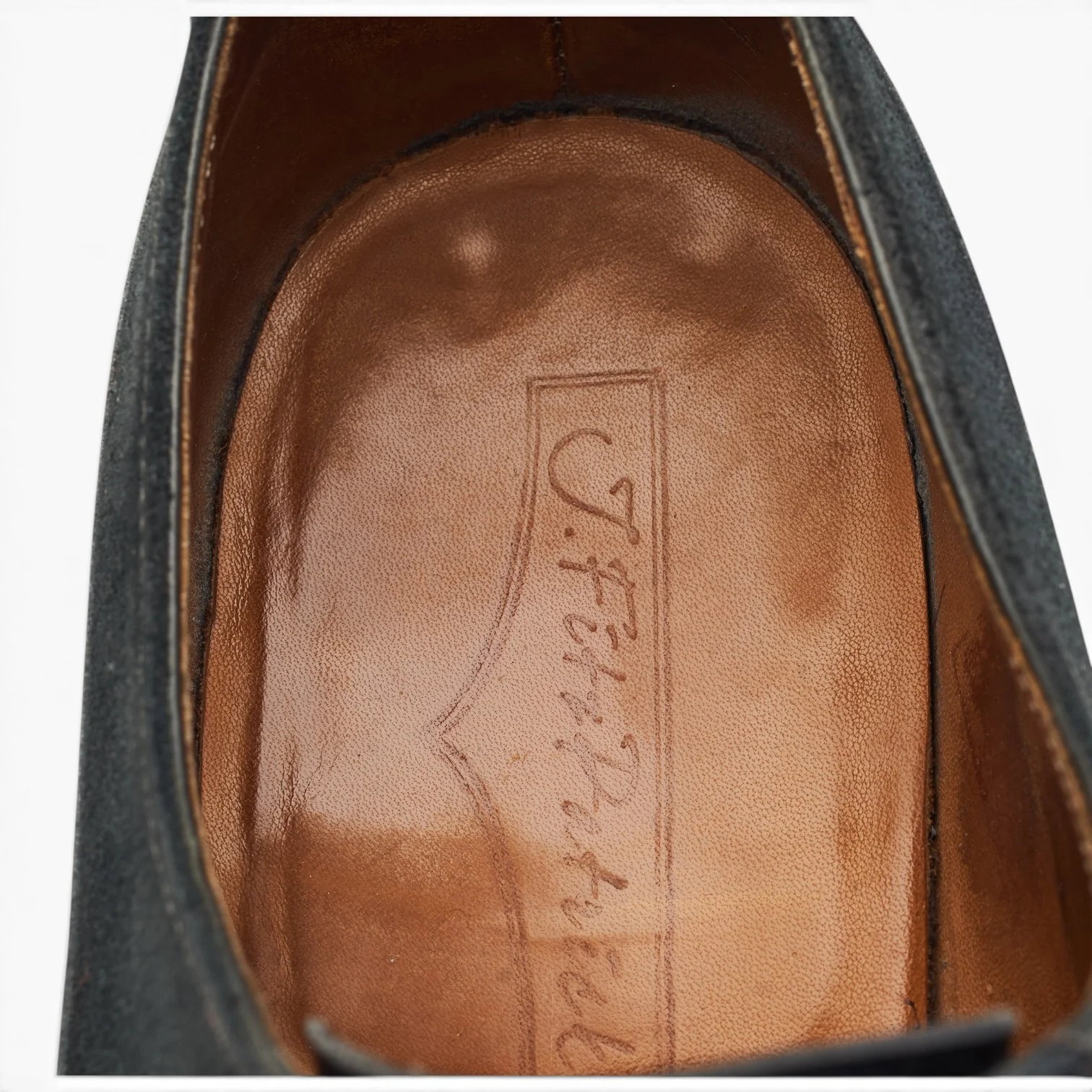 'Tacoma' Grey Leather Suede Oxford UK 7 E - Image 8