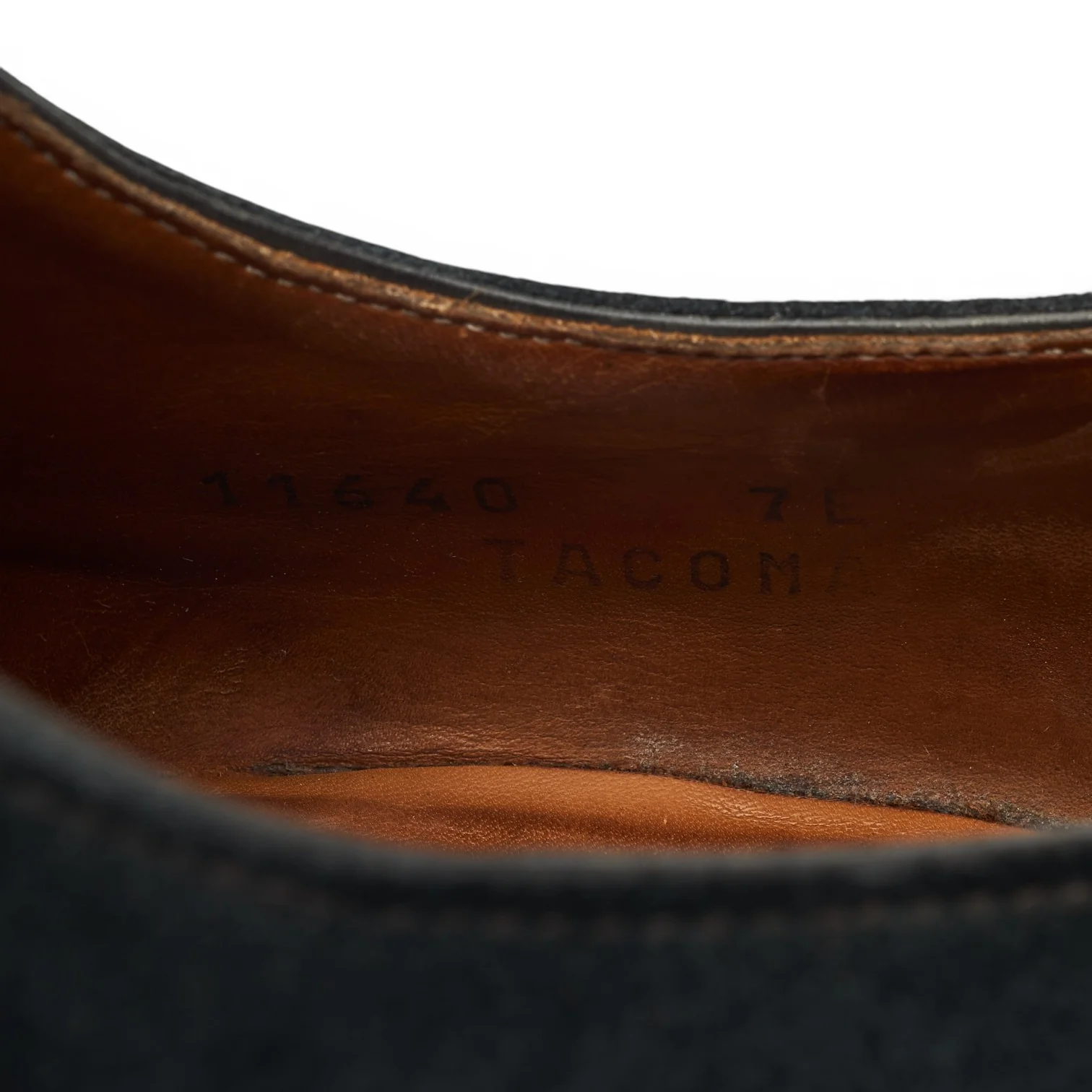 'Tacoma' Grey Leather Suede Oxford UK 7 E - Image 9