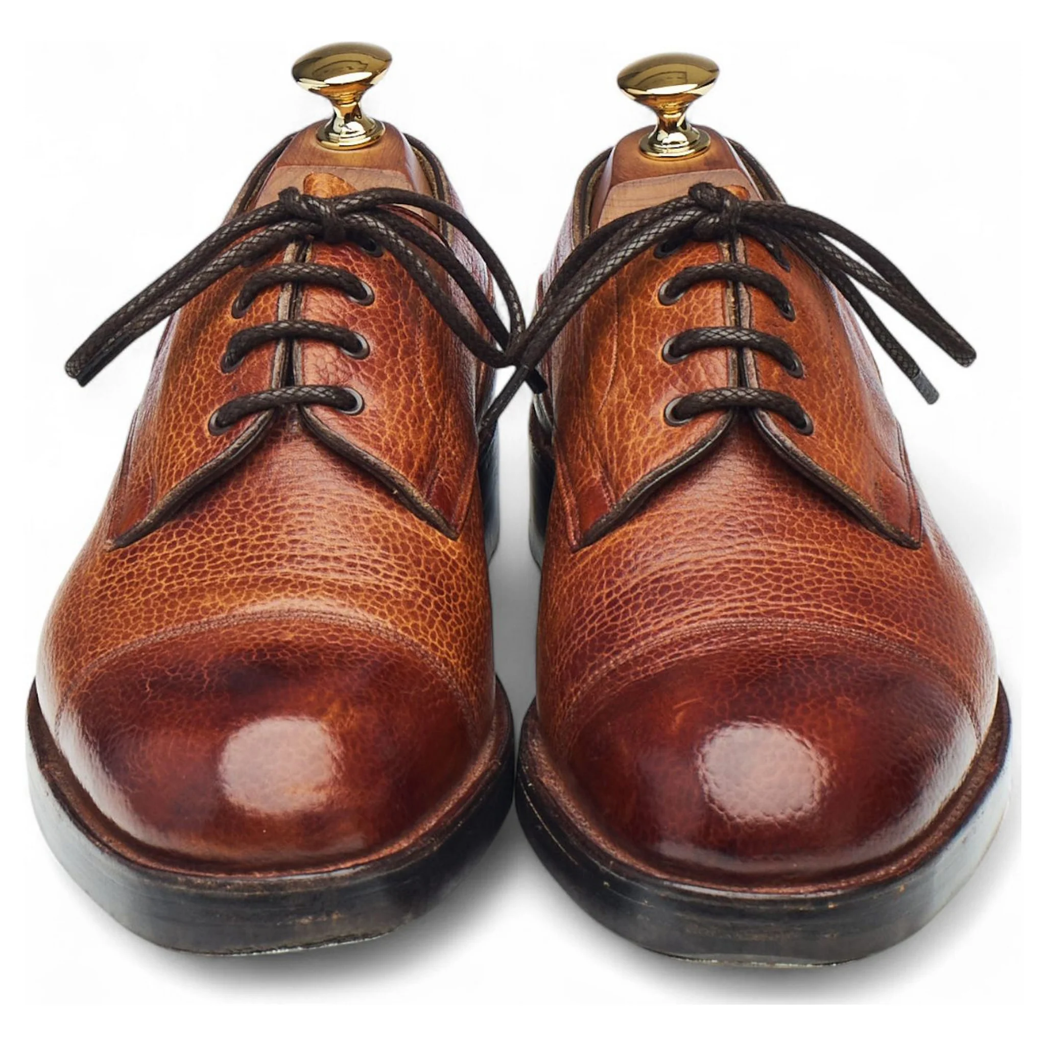 Tan Brown Grain Leather Veldtschoen Derby UK 6.5 E - Image 2