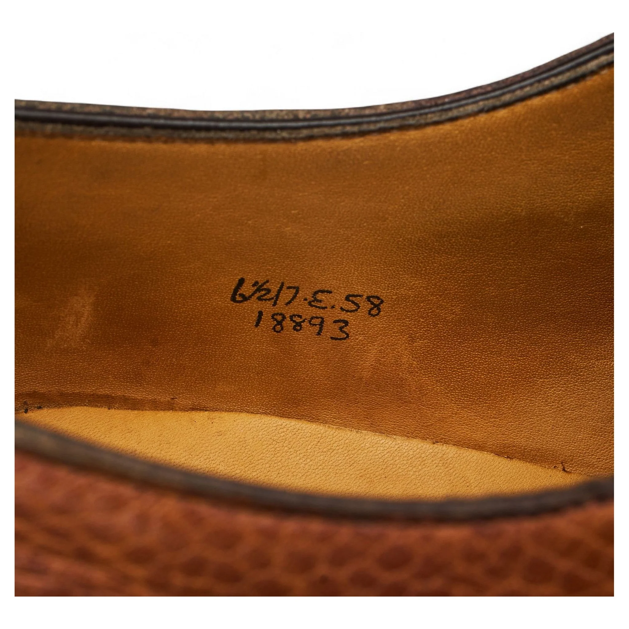 Tan Brown Grain Leather Veldtschoen Derby UK 6.5 E - Image 7
