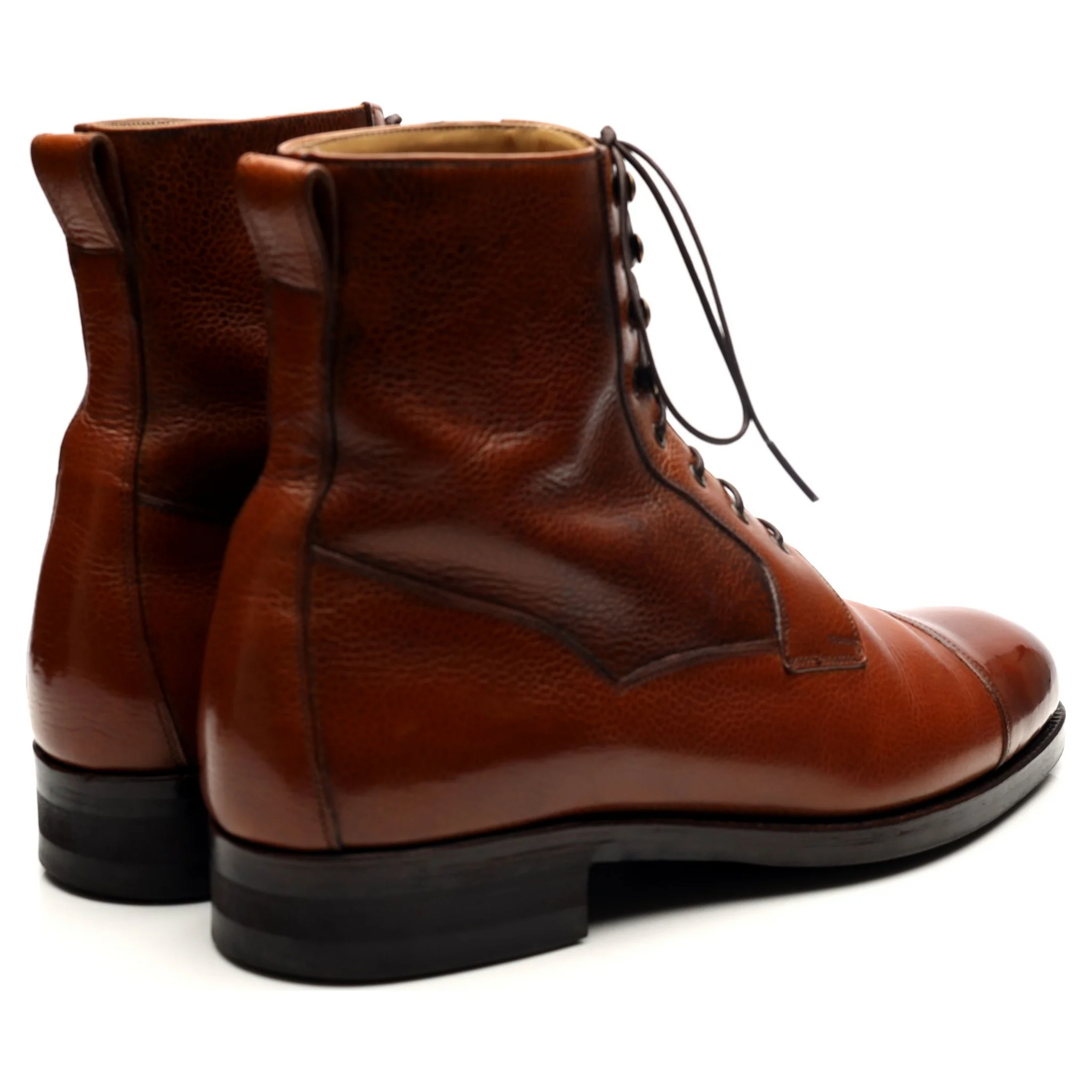 'Valway' Tan Brown Leather High Boots UK 9 EU 43 F - Image 5