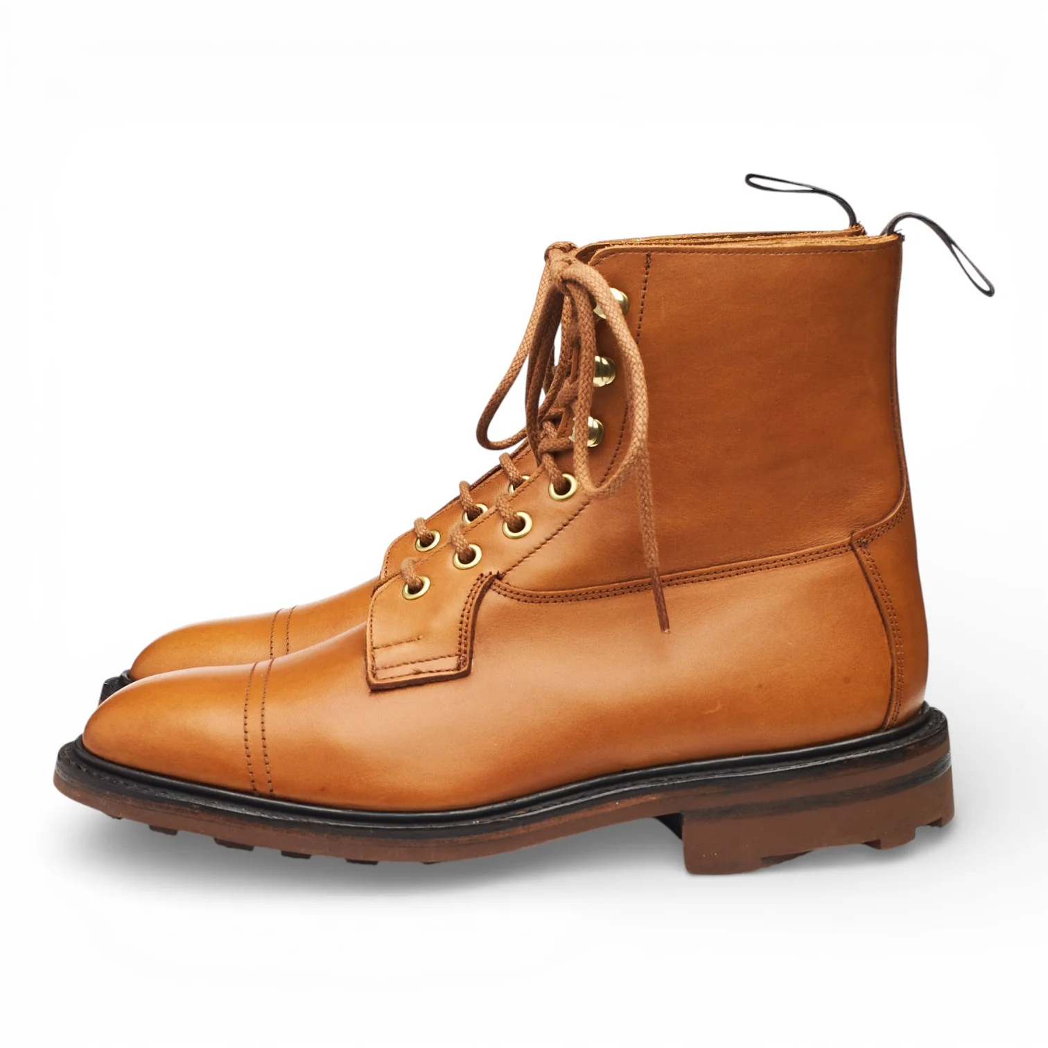 Tan Brown Leather Boots UK 6.5 - Image 3