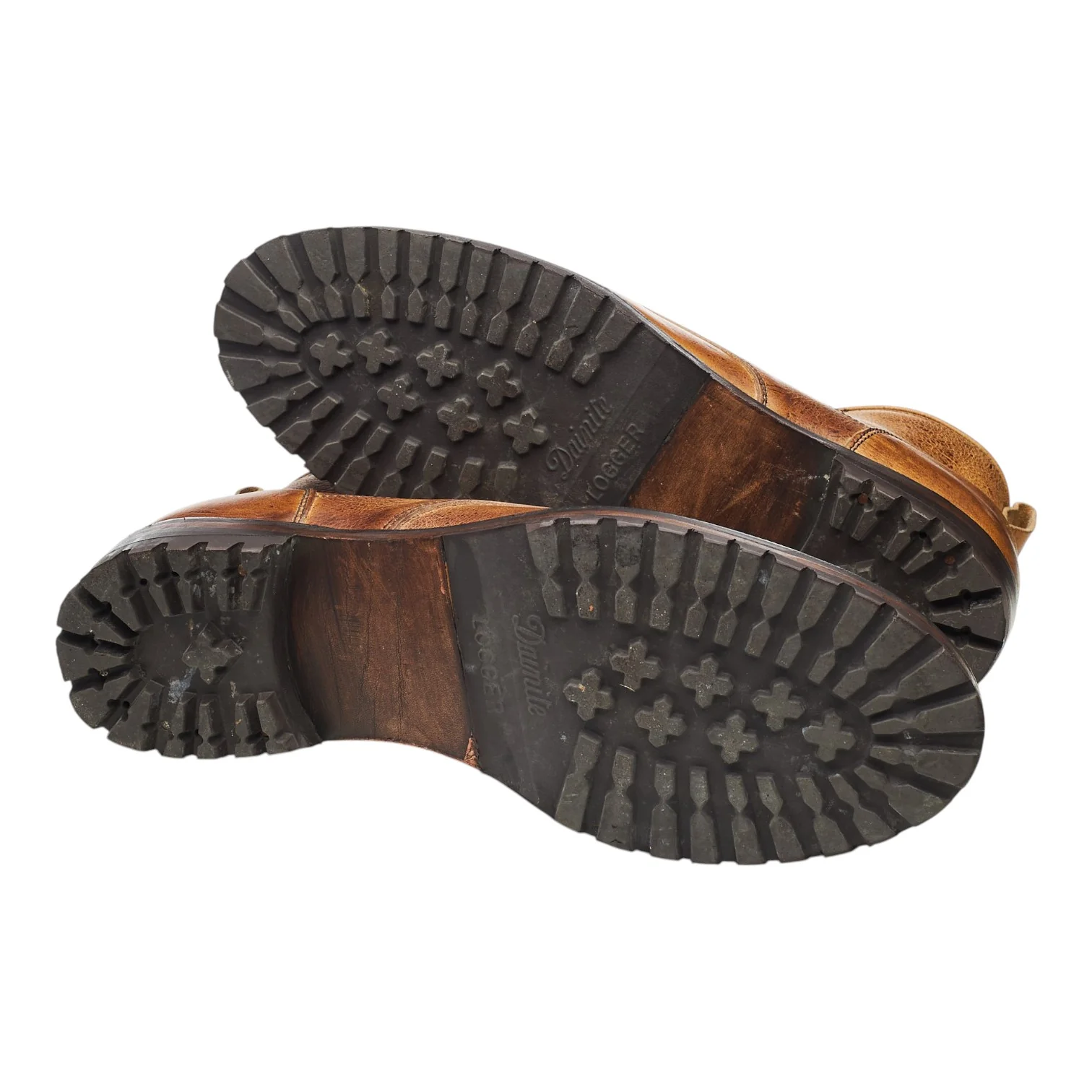 Tan Brown Leather Moc Toe Boots UK 9 F - Image 5