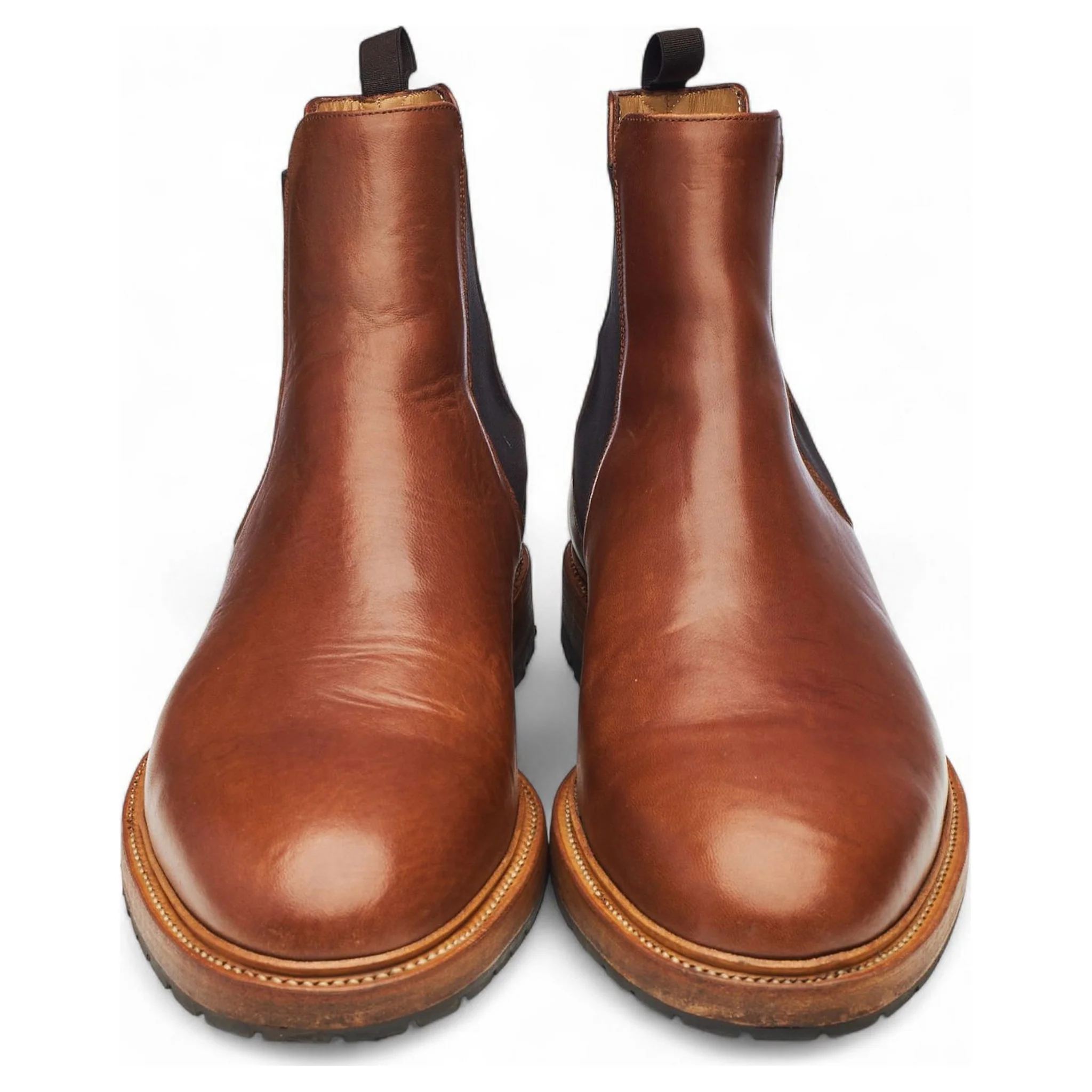 Stitchdown Brown Horsebutt Leather Chelsea Boots UK 11 US 12 - Image 2