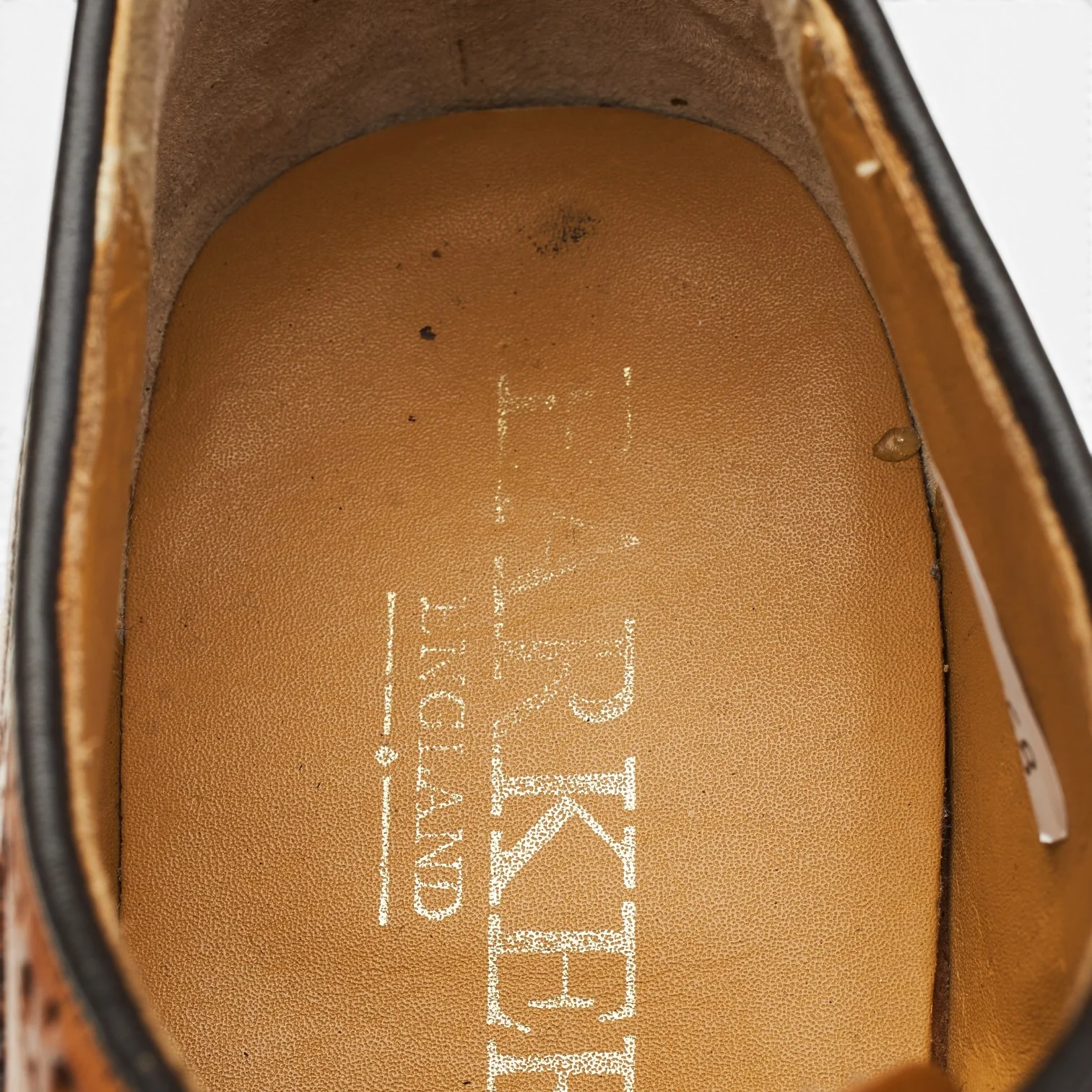 Tan Brown Leather Derby Brogues UK 7 F - Image 6