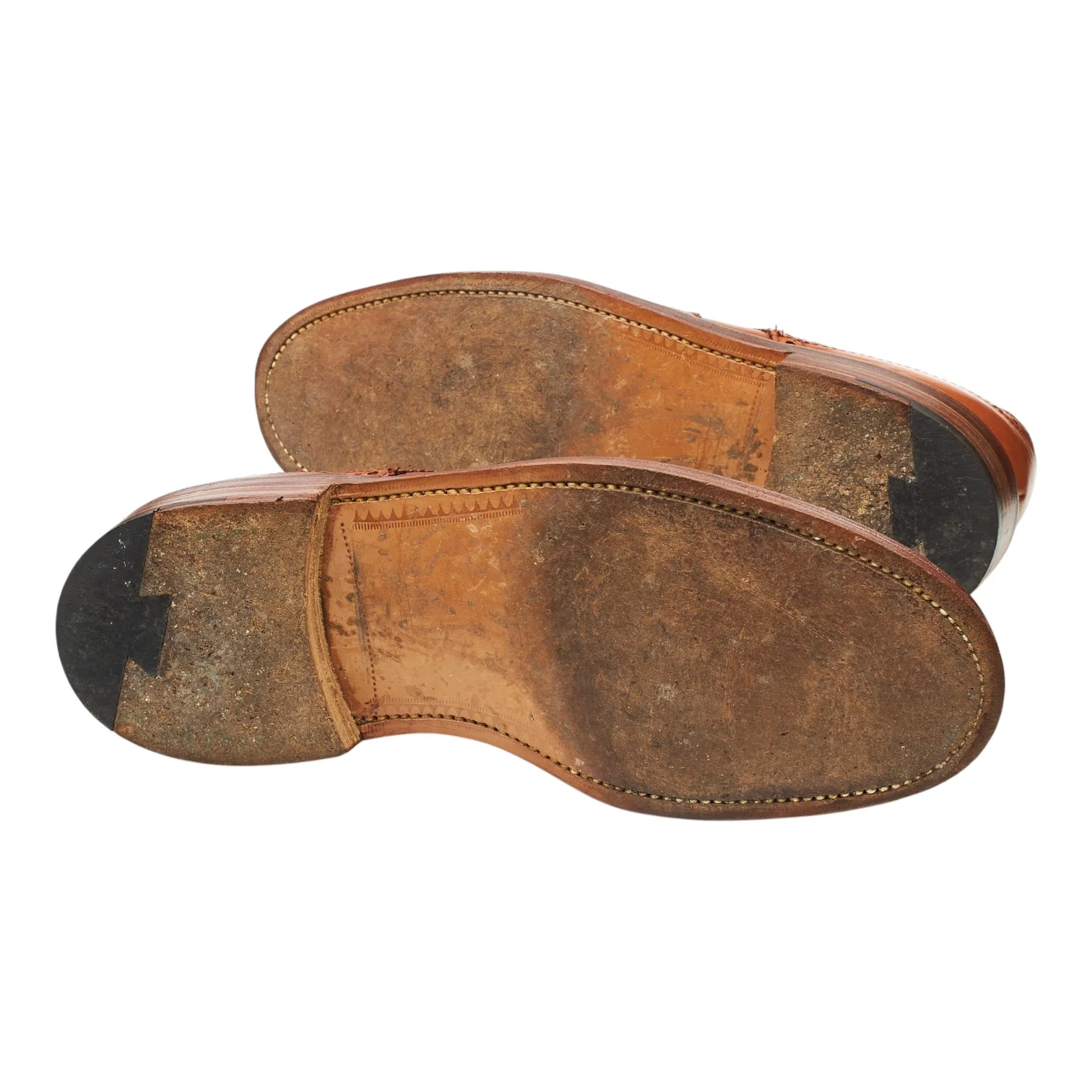 Tan Brown Leather Derby Brogues UK 8 G - Image 5