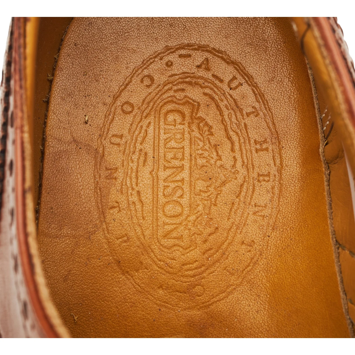 Tan Brown Leather Derby Brogues UK 8 G - Image 6