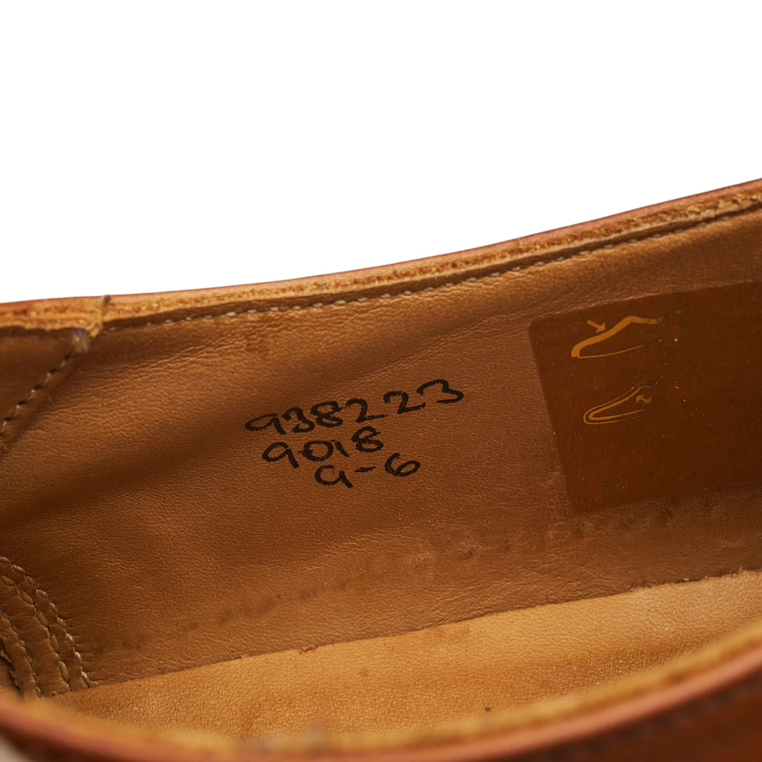 Tan Brown Leather Derby UK 9 - Image 7