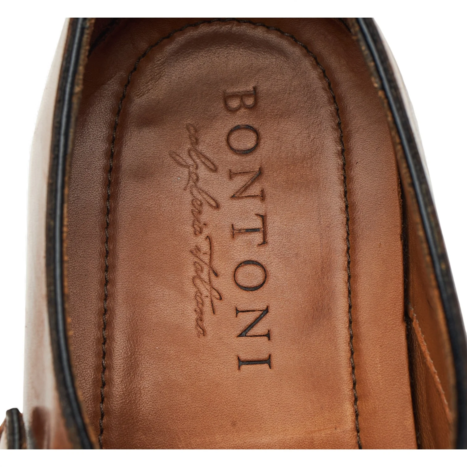 Tan Brown Museum Leather Double Monk Strap UK 9.5 - Image 6