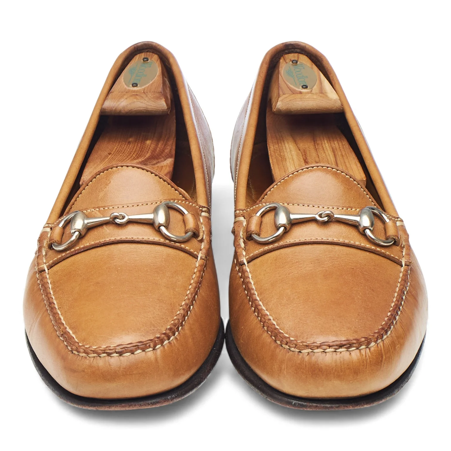 Tan Brown Leather Horsebit Loafers UK 9.5 US 10.5 - Image 2