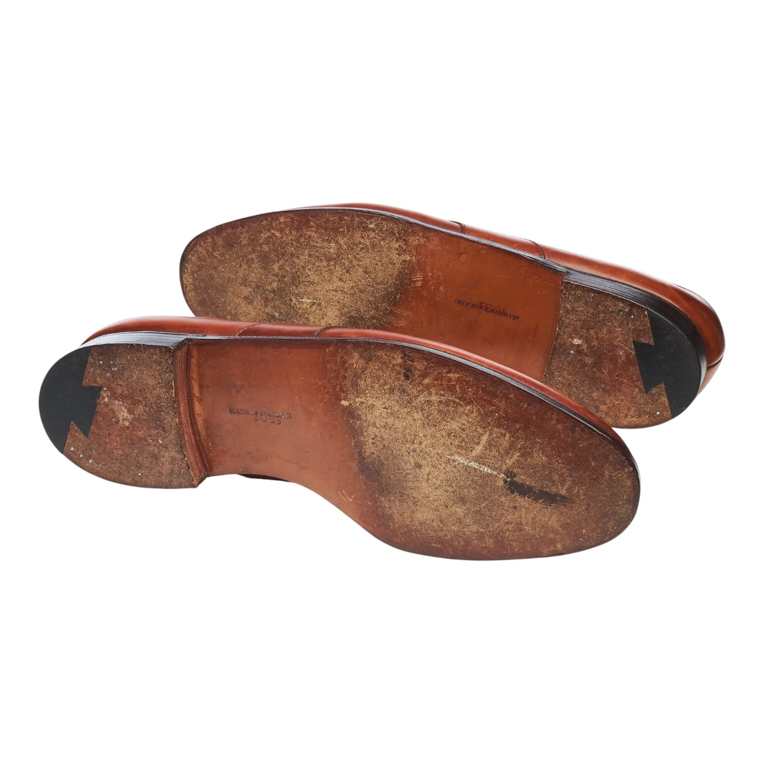 Tan Brown Leather Loafers UK 9.5 US 10 D - Image 5
