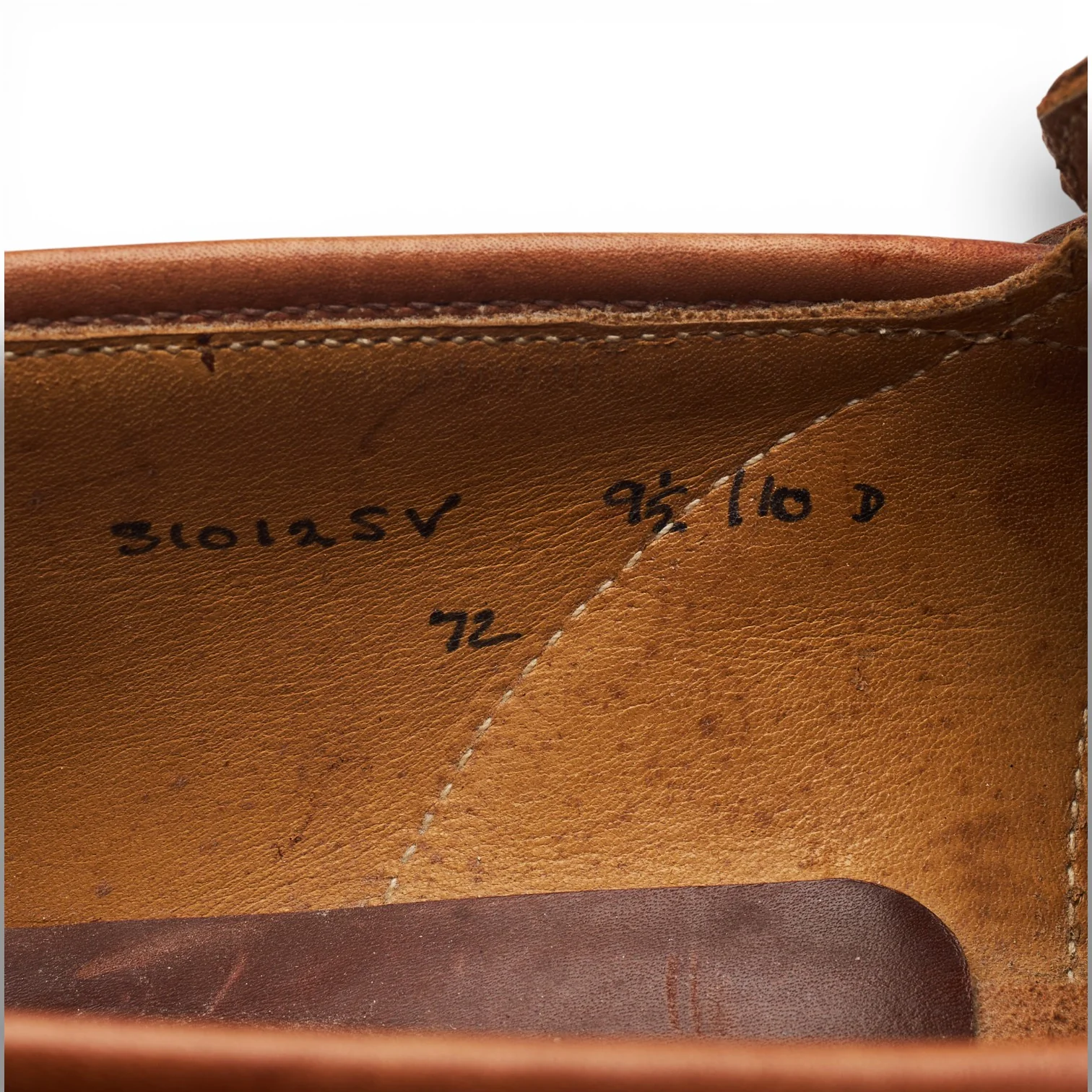 Tan Brown Leather Loafers UK 9.5 US 10 D - Image 8
