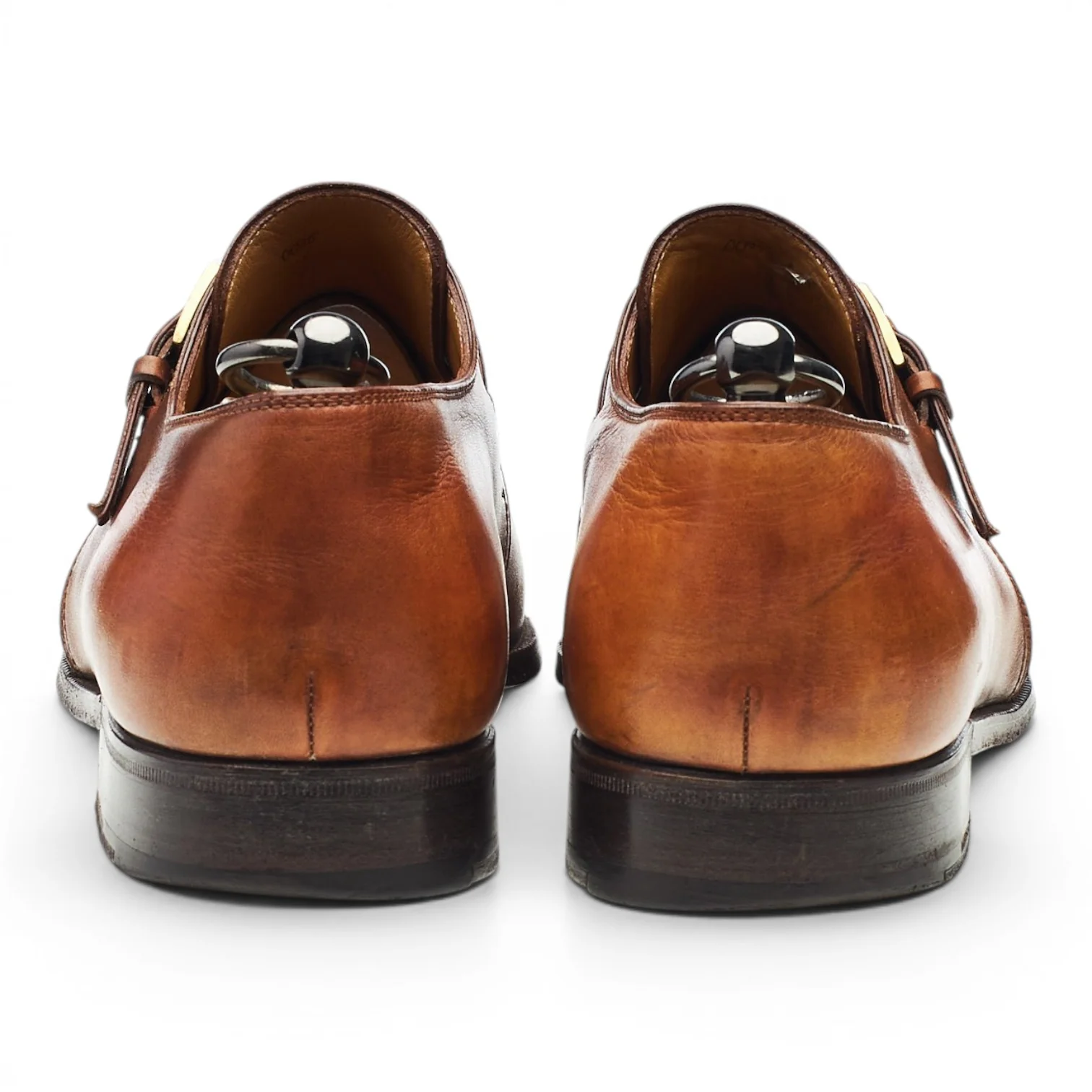Tan Brown Leather Monk Strap UK 8.5 - Image 4