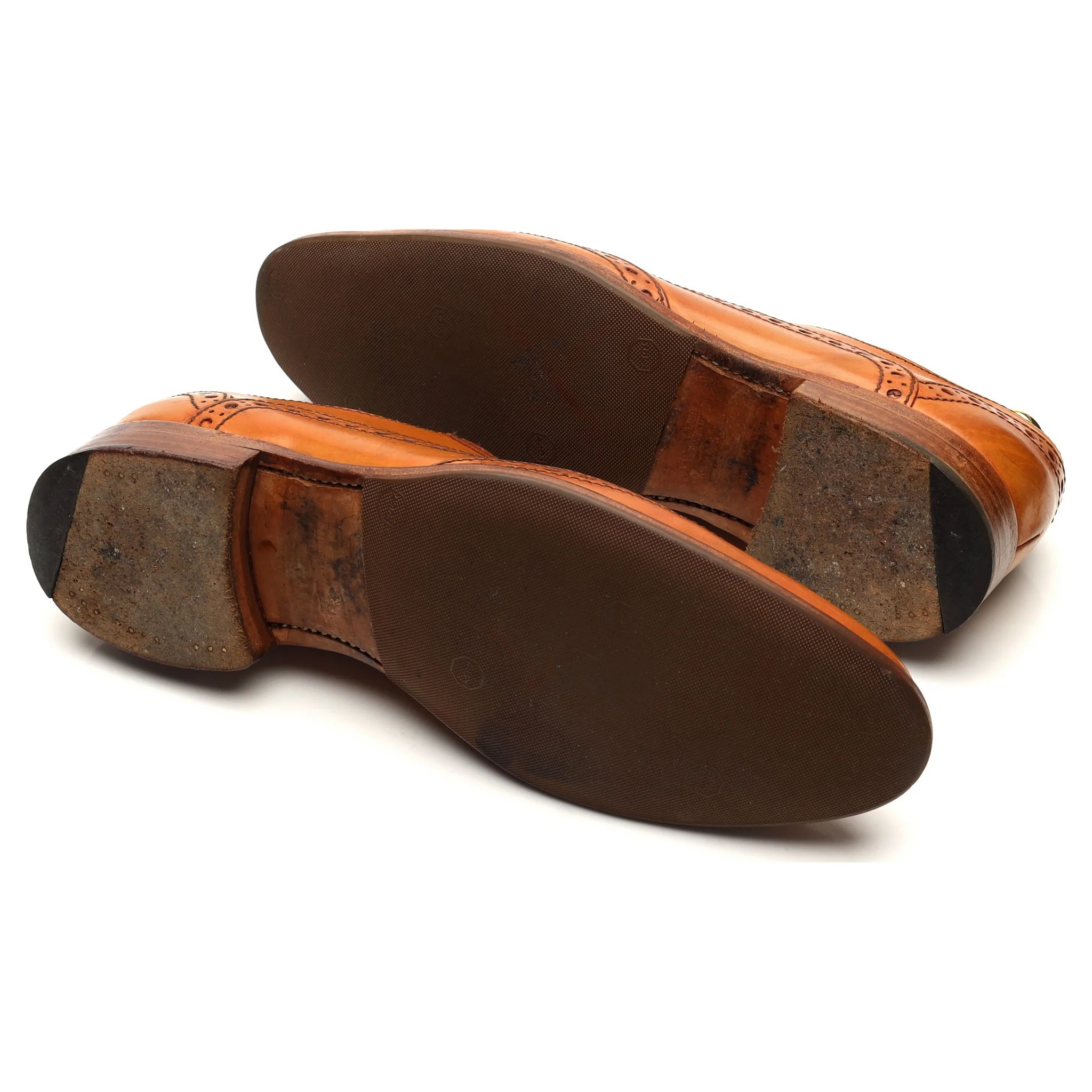 Charles Tyrwhitt Tan Brown Leather Oxford Brogues UK 7 G - Image 5