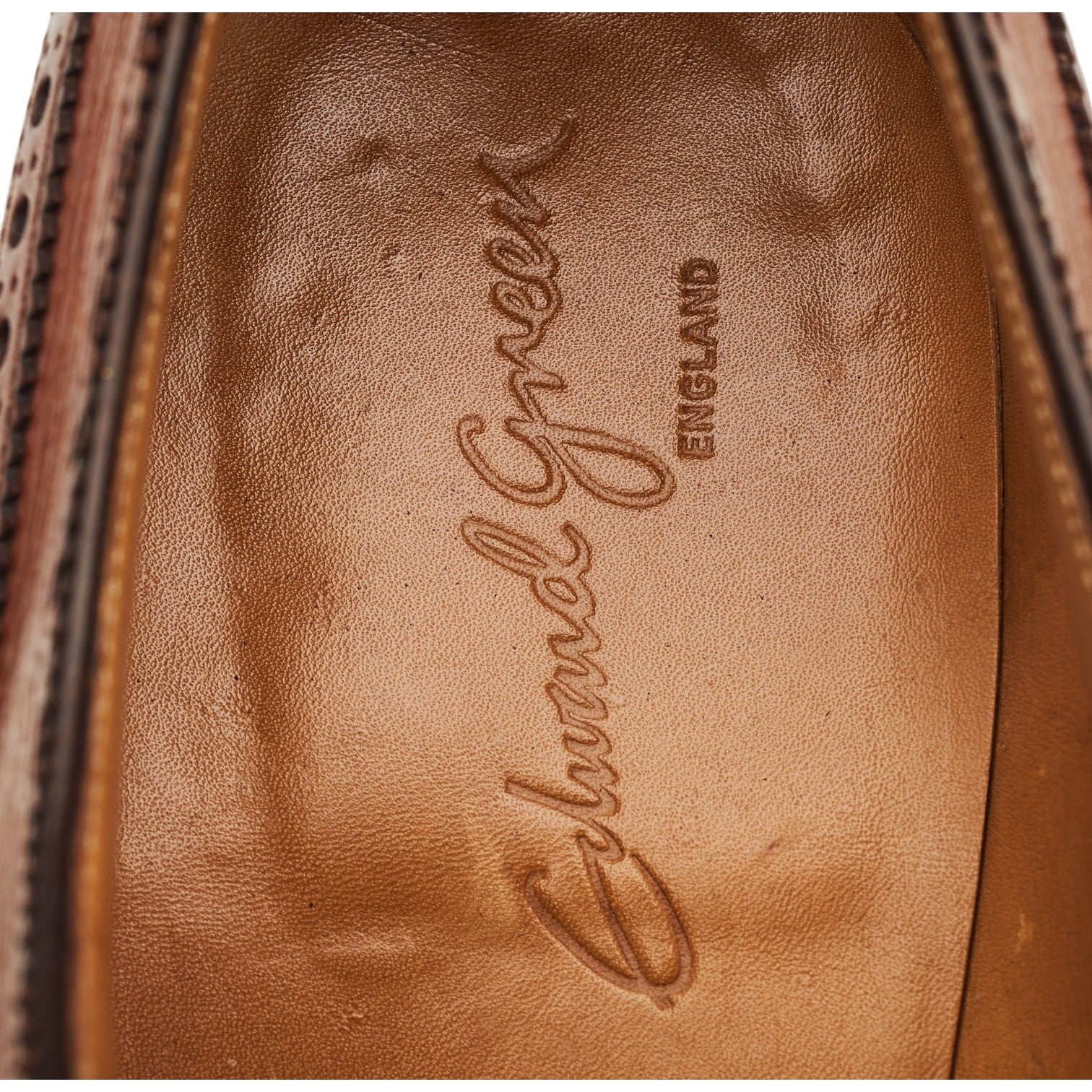 Tan Brown Leather Oxford Brogues UK 8 E - Image 6