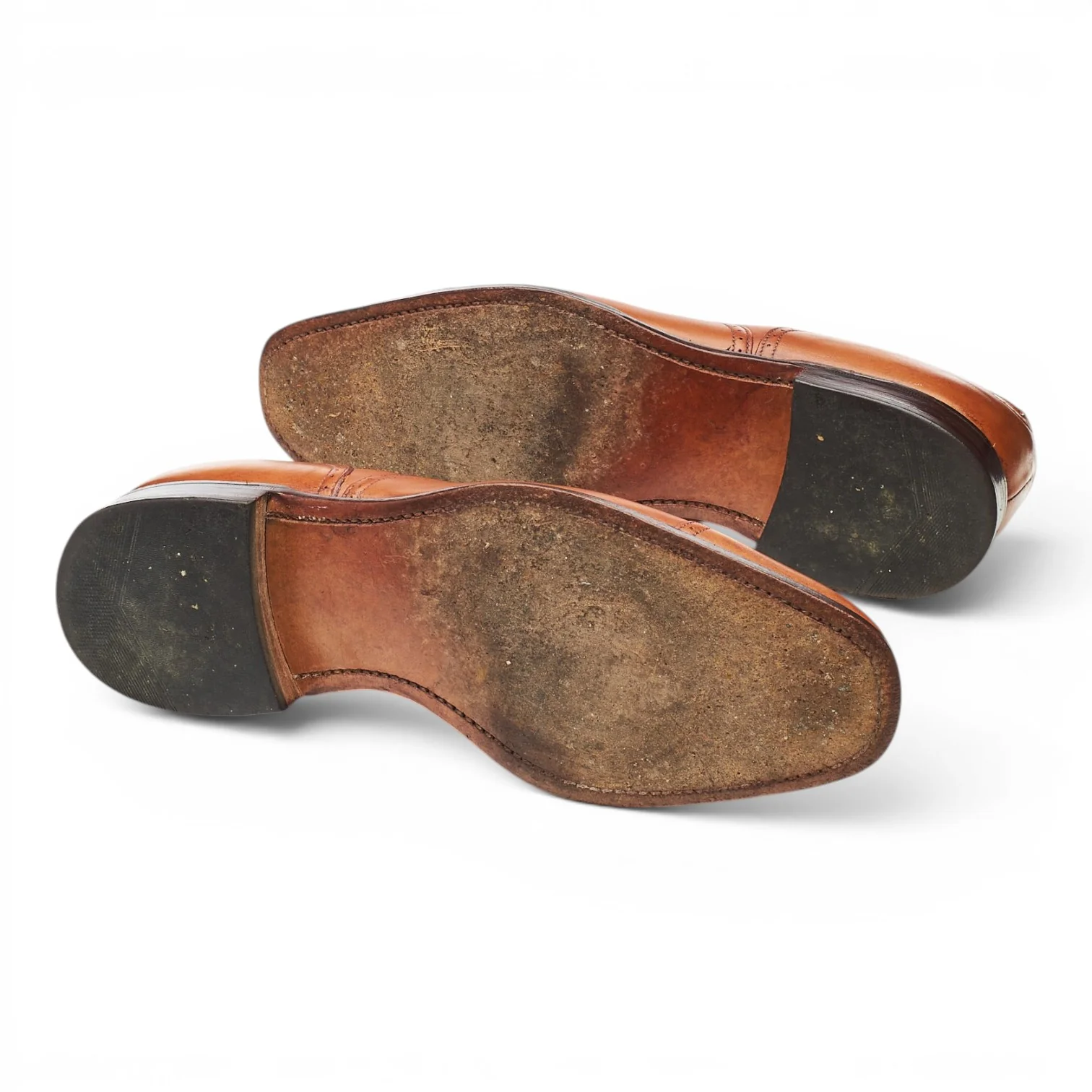 Tan Brown Leather Oxford Brogues UK 8 F - Image 5