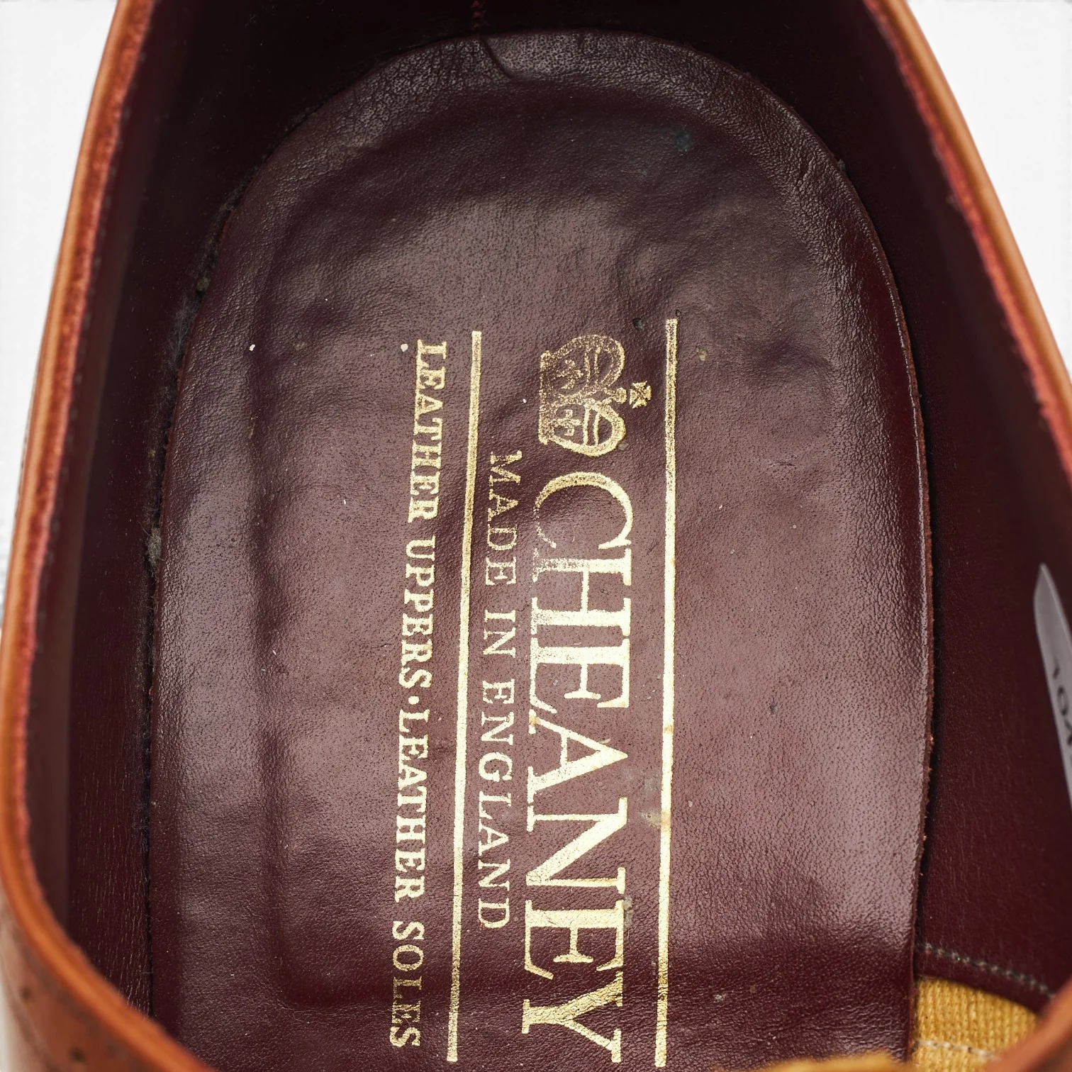 Tan Brown Leather Oxford Brogues UK 8 F - Image 6