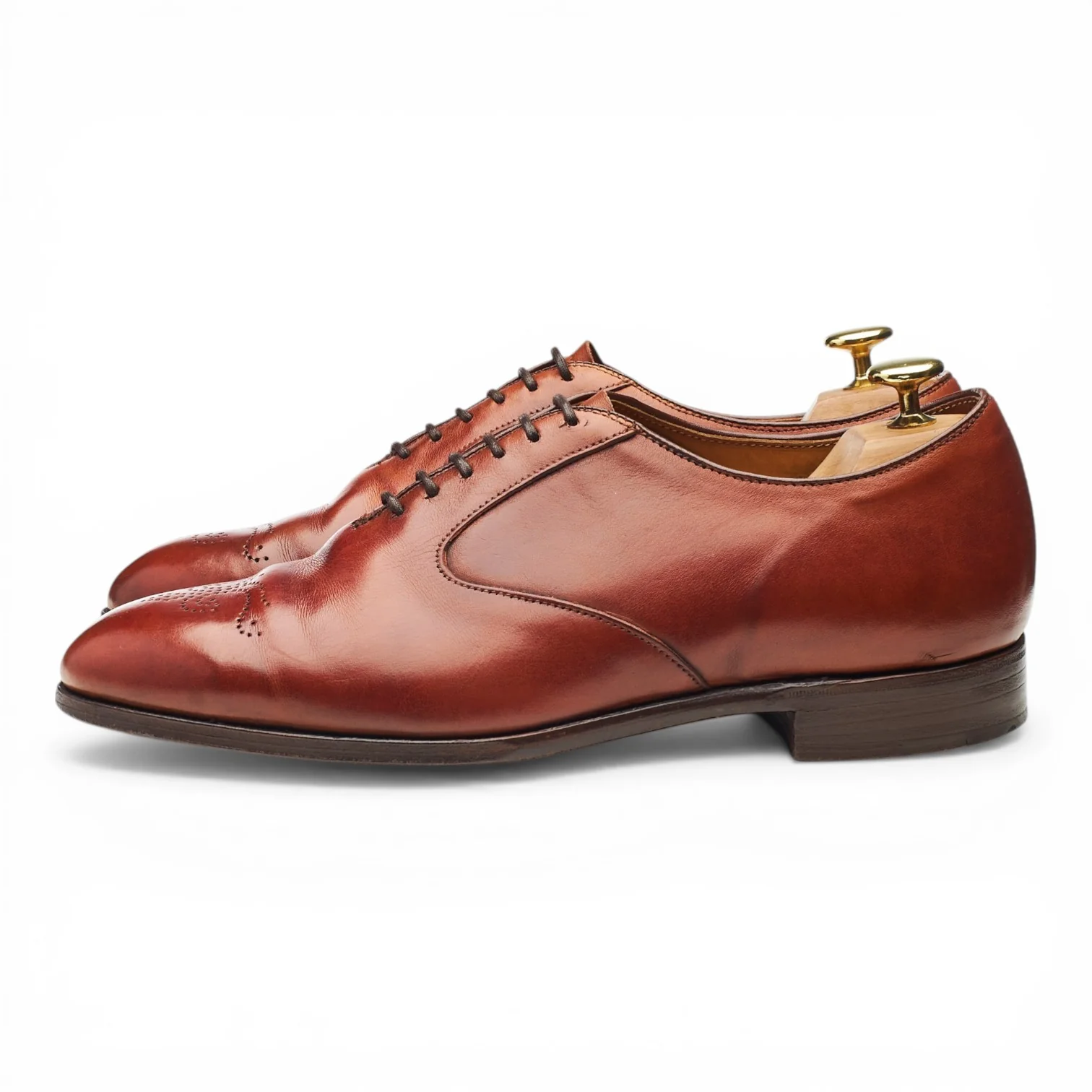 Tan Brown Leather Oxford UK 8.5 - Image 3