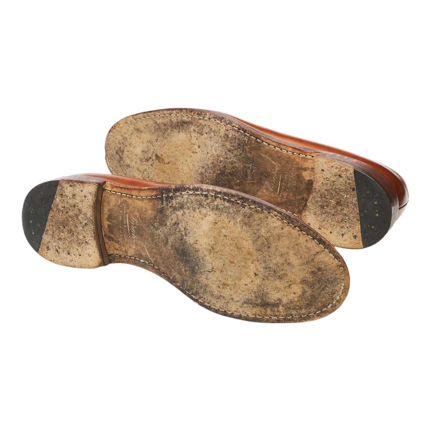 Tan Brown Leather Plain Toe Derby UK 9.5 - Image 5