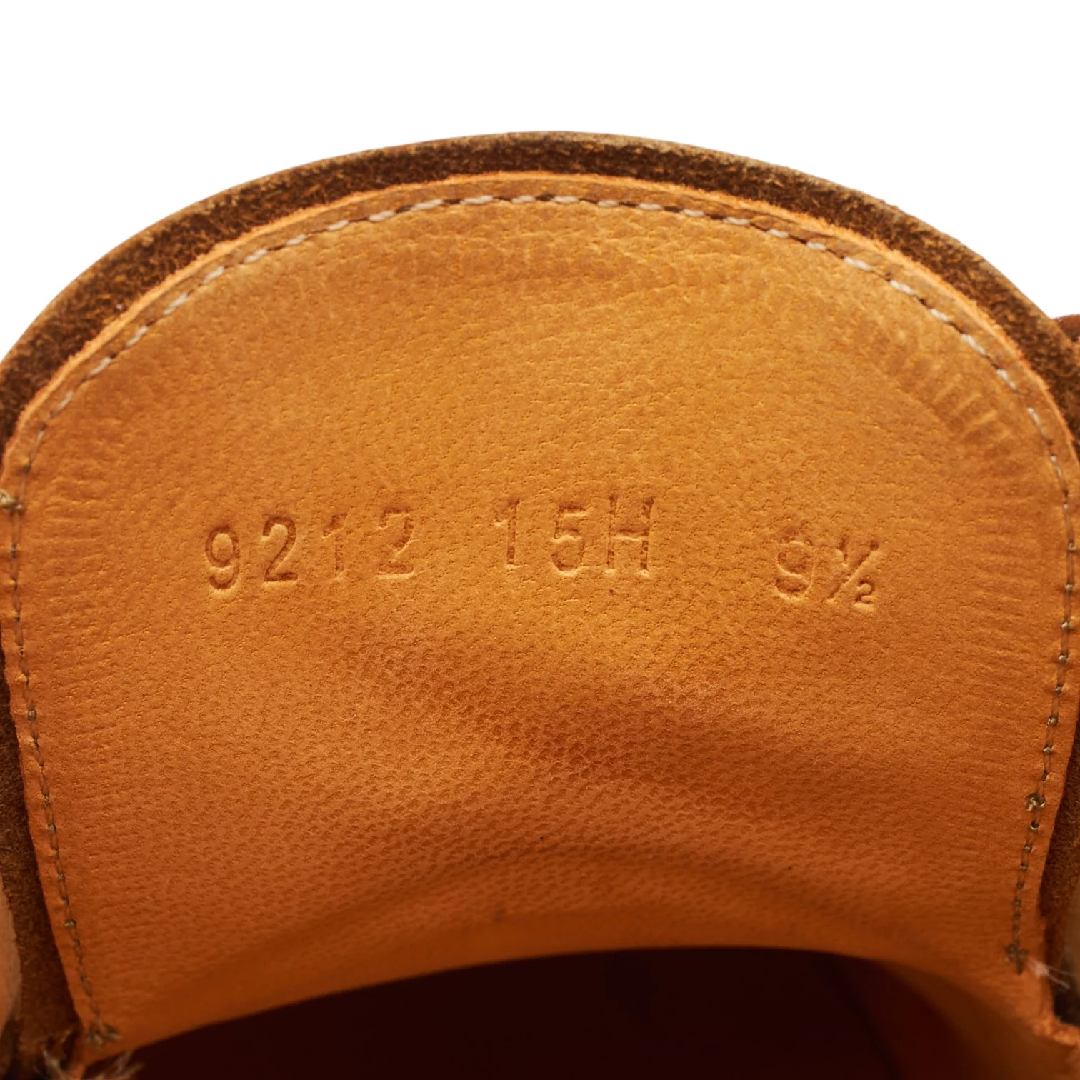 Tan Brown Leather Plain Toe Derby UK 9.5 - Image 6