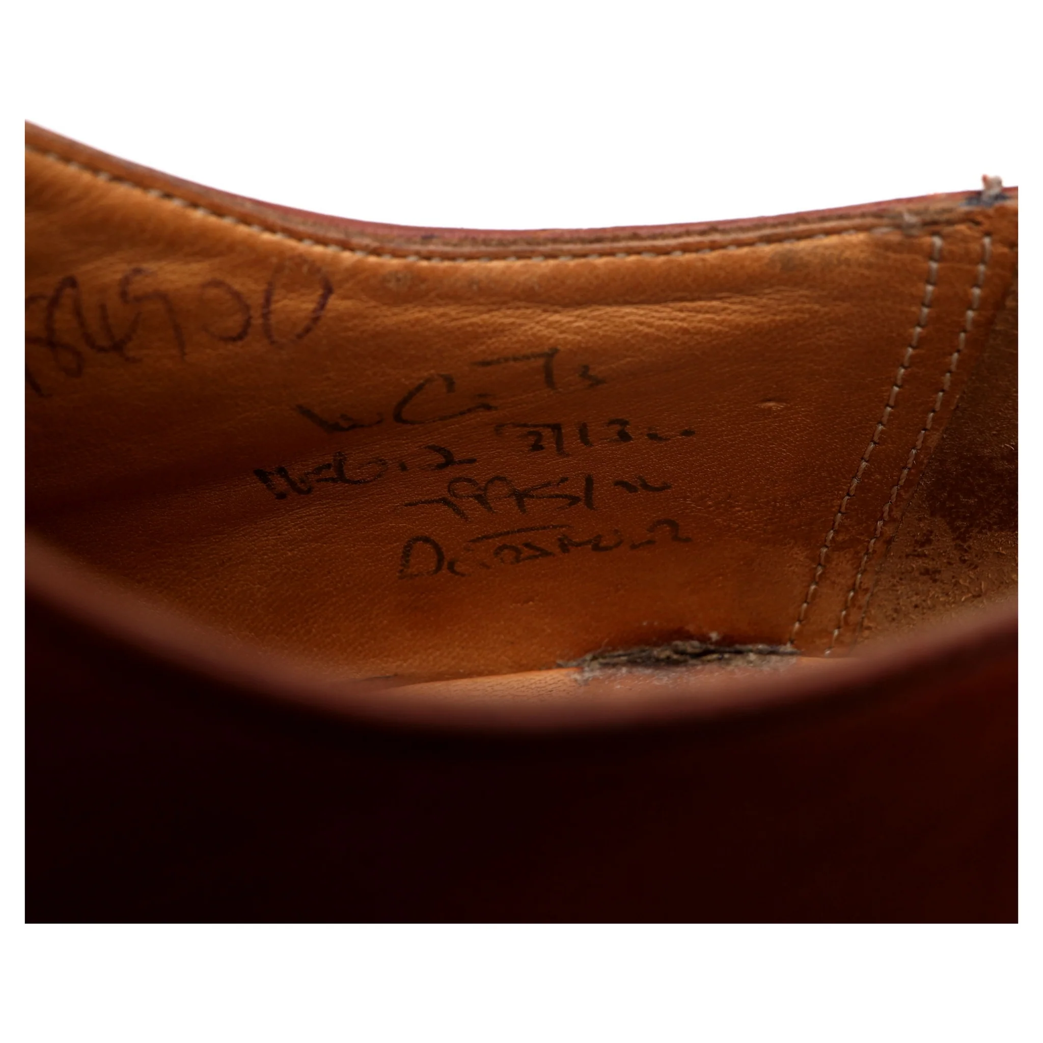 'Dartmoor' Tan Brown Leather Split Toe Derby UK 10 G - Image 7