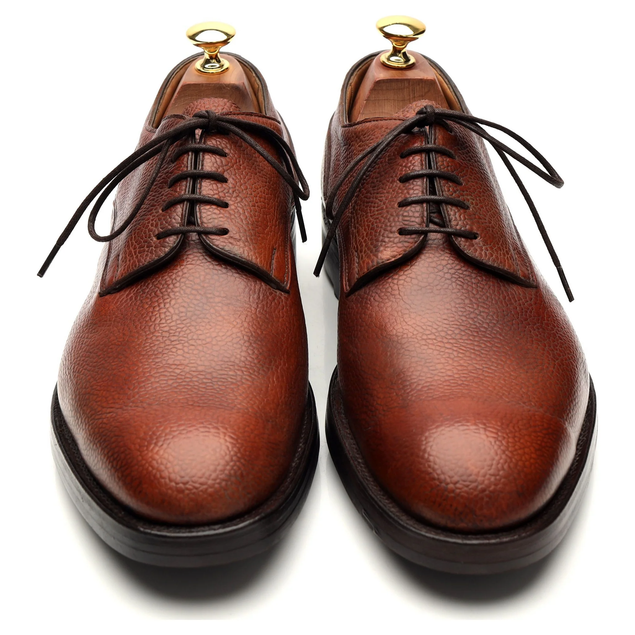Tan Brown Leather Veldtschoen Derby UK 9 E - Image 2