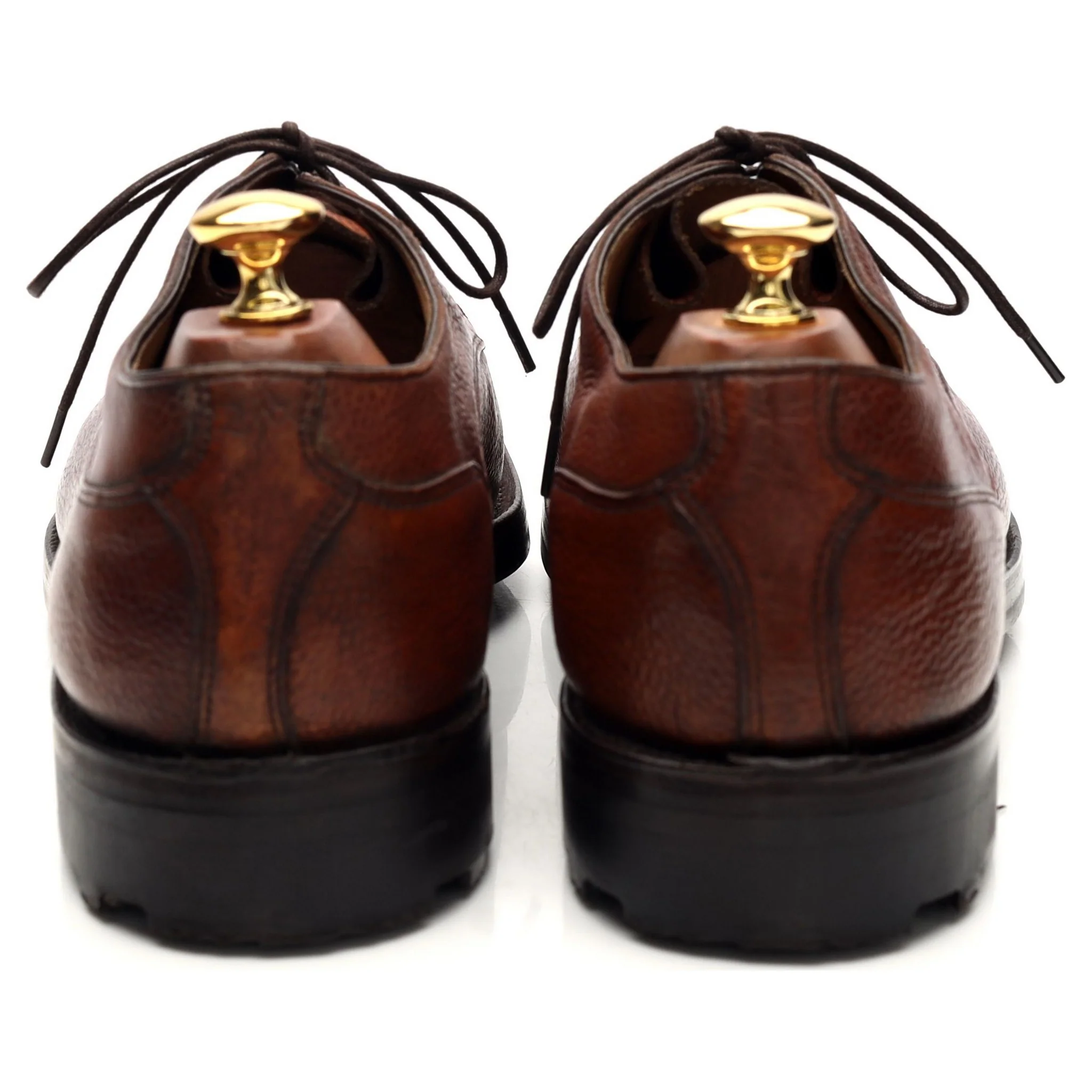 Tan Brown Leather Veldtschoen Derby UK 9 E - Image 4