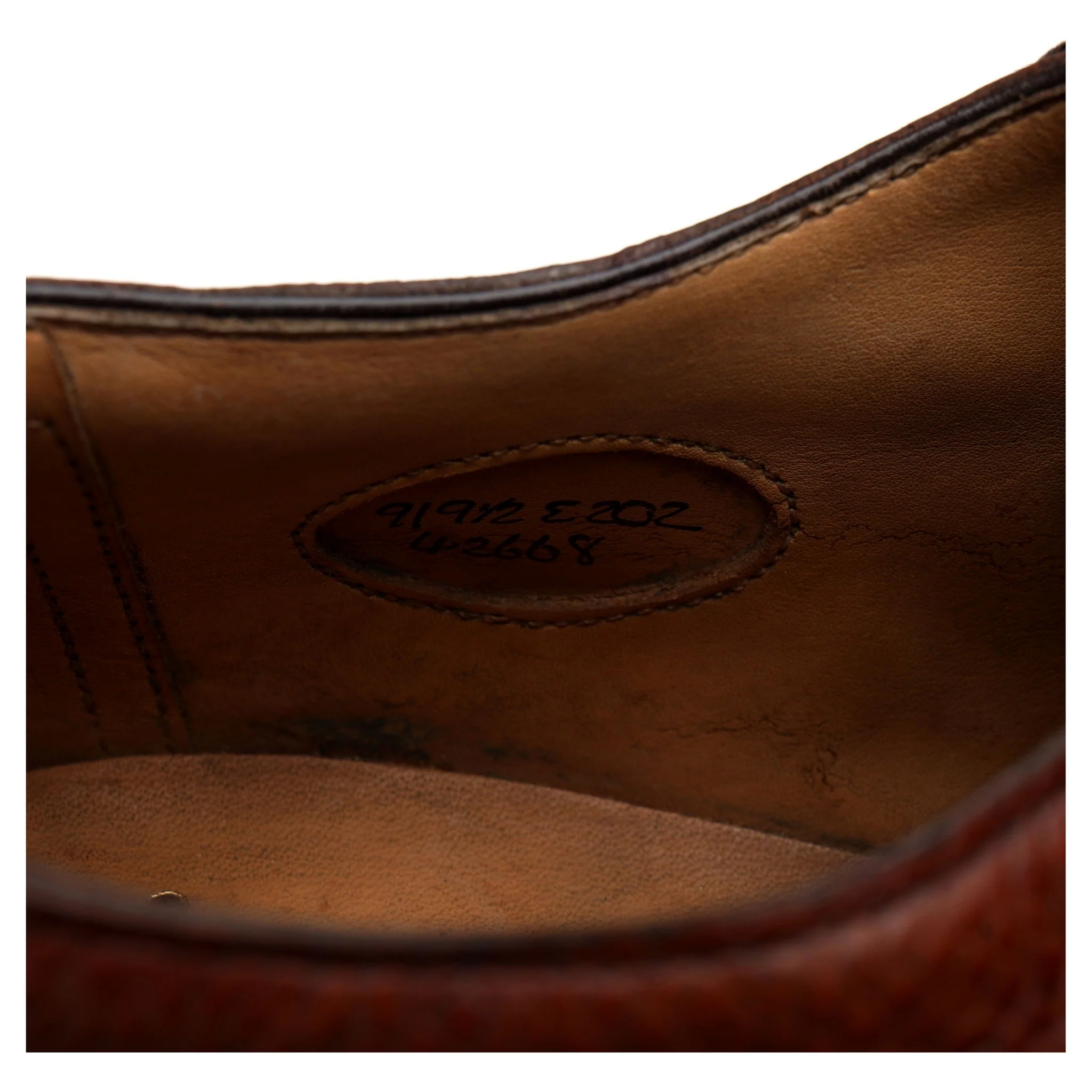 Tan Brown Leather Veldtschoen Derby UK 9 E - Image 7