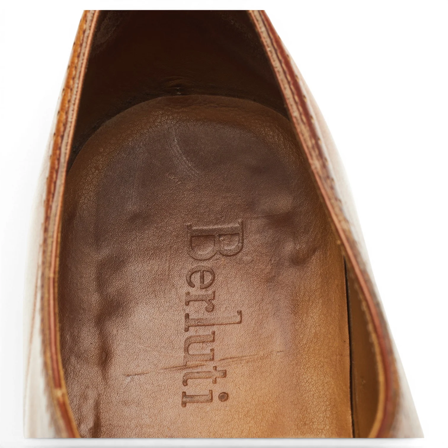 Tan Brown Patina Leather Oxford UK 8.5 - Image 7