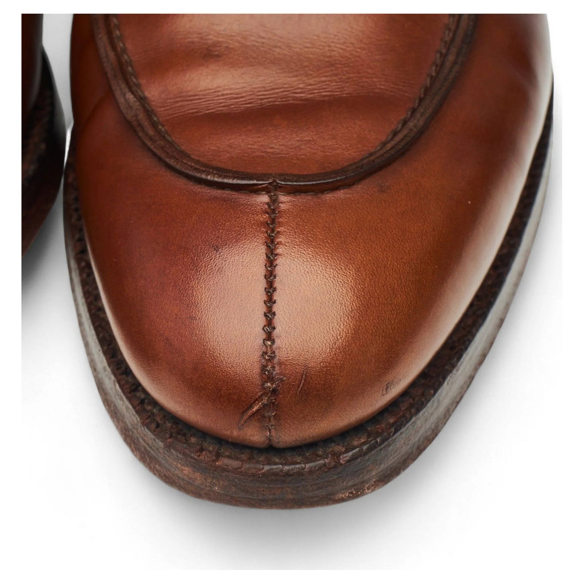 Tan Brown Split Toe Derby UK 8 E - Image 6