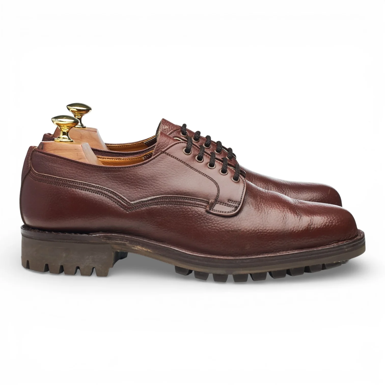 'Tenby' Brown Leather Veldtschoen Derby UK 7.5 F