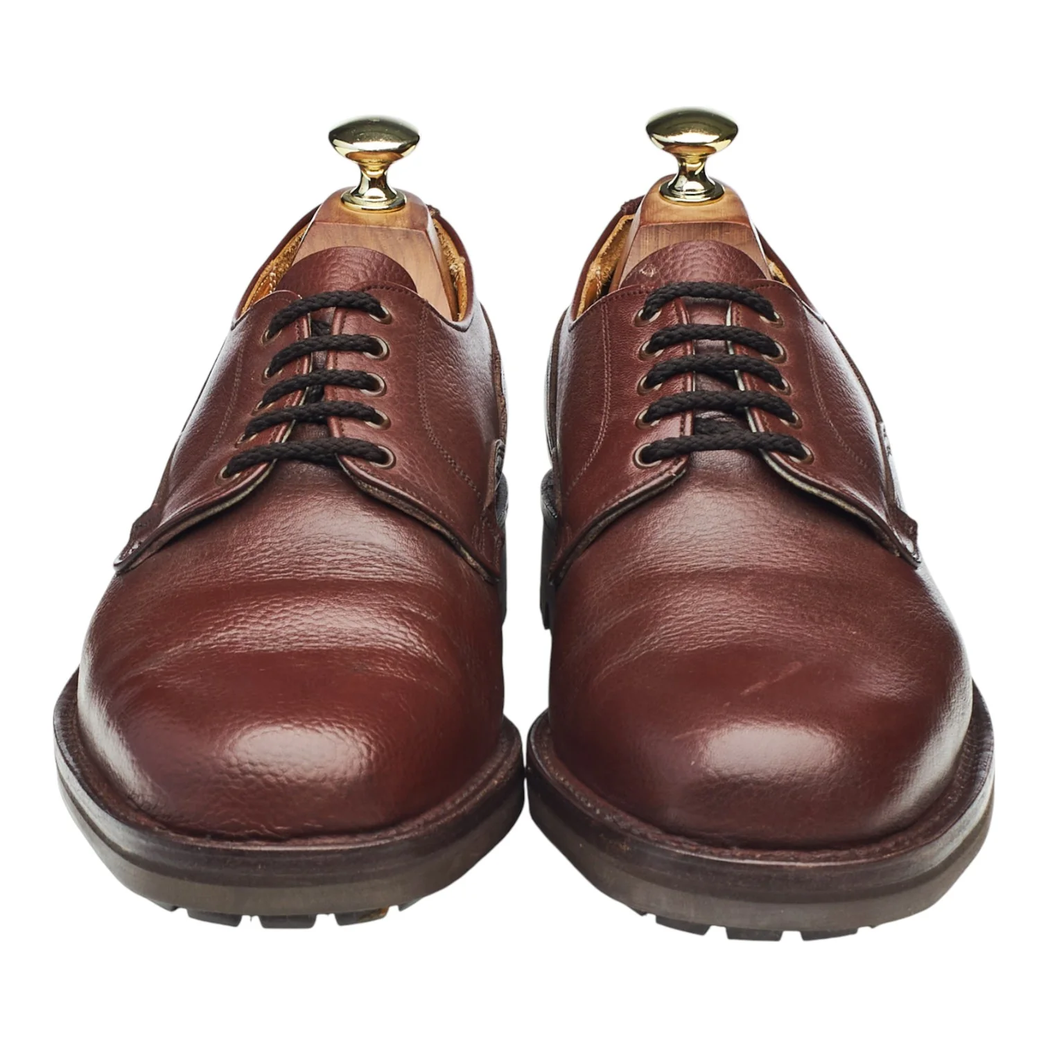 'Tenby' Brown Leather Veldtschoen Derby UK 7.5 F - Image 2