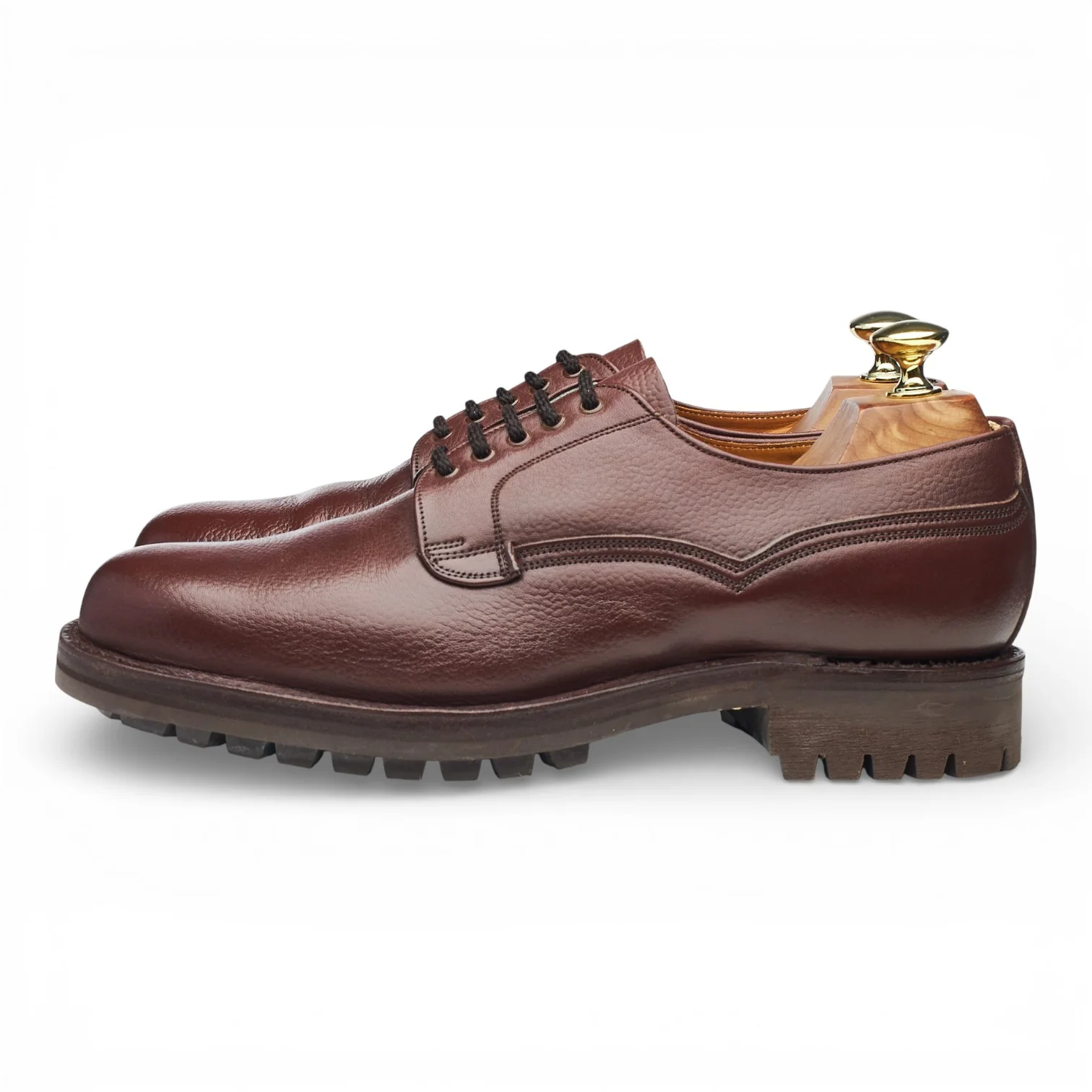 'Tenby' Brown Leather Veldtschoen Derby UK 7.5 F - Image 3