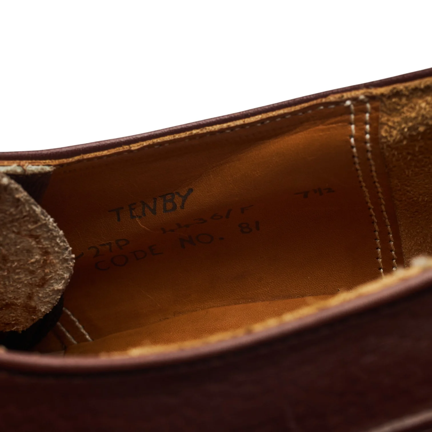 'Tenby' Brown Leather Veldtschoen Derby UK 7.5 F - Image 7