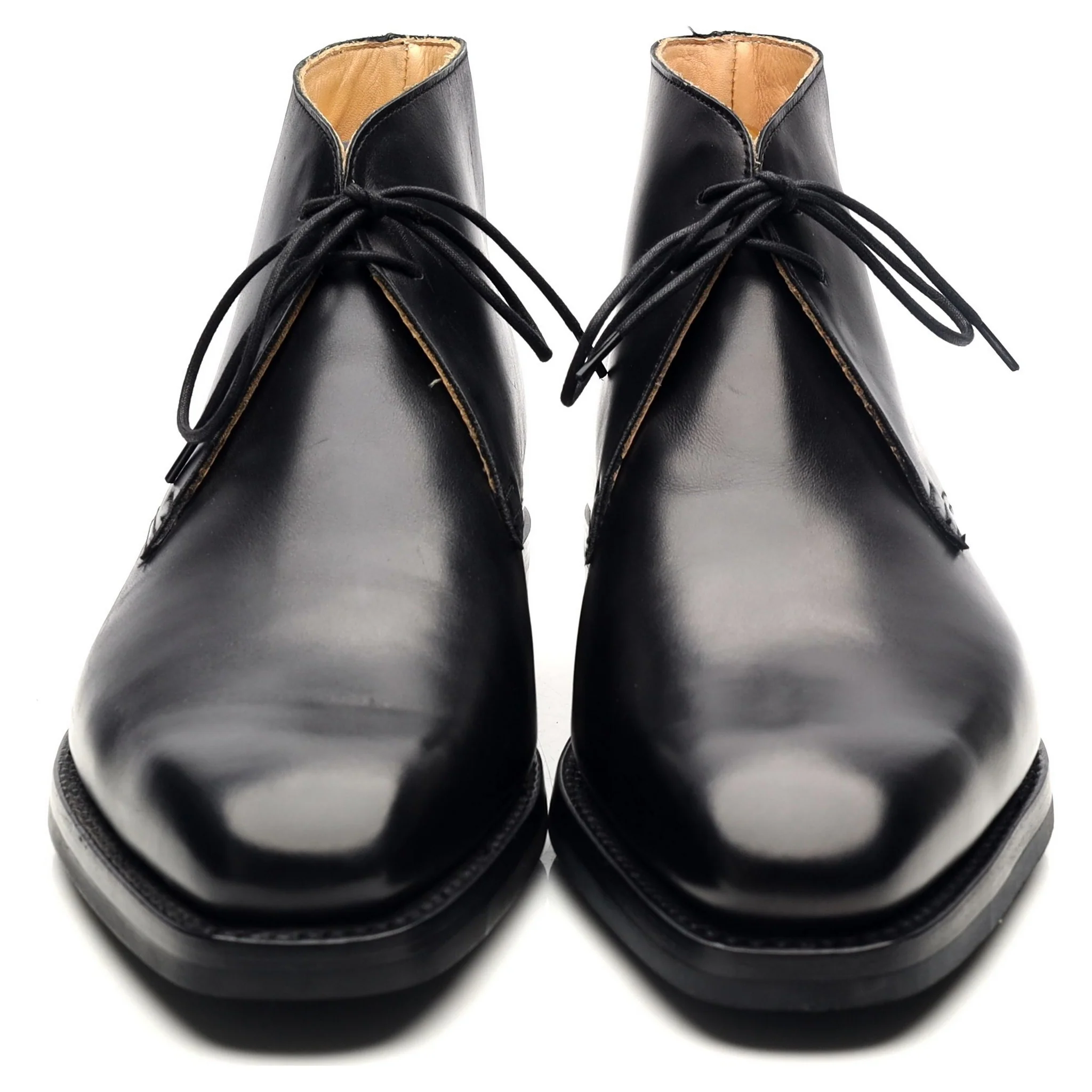'Tetbury' Black Leather Chukka Boots UK 7.5 E - Image 8