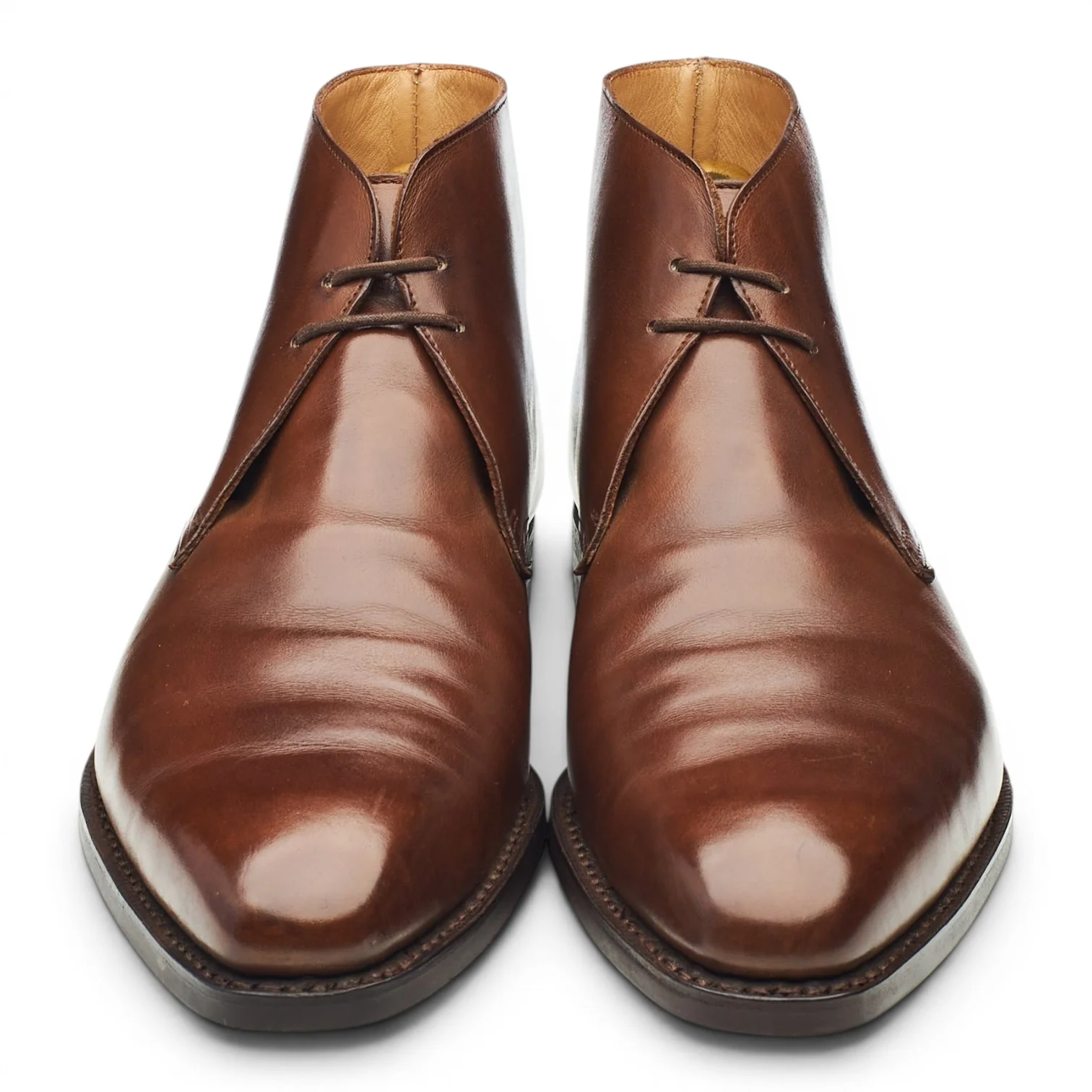 'Tetbury' Dark Brown Leather Chukka Boots UK 7.5 E - Image 2