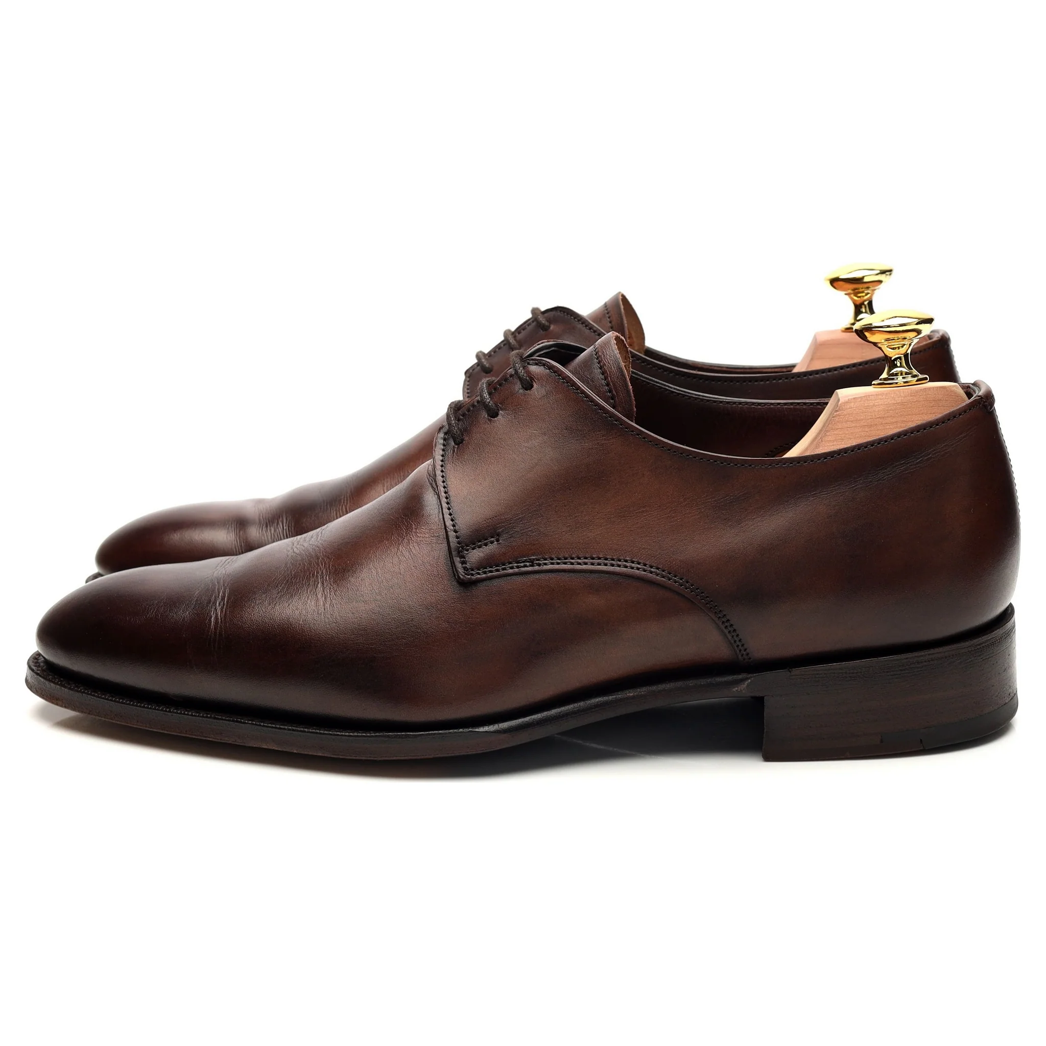 The Cobbler 'Berkley' Brown Museum Leather Derby UK 7.5 F - Image 3