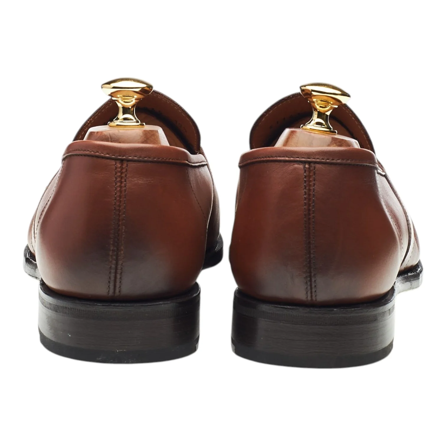 'Thomas' Brown Leather Loafers UK 10.5 - Image 4