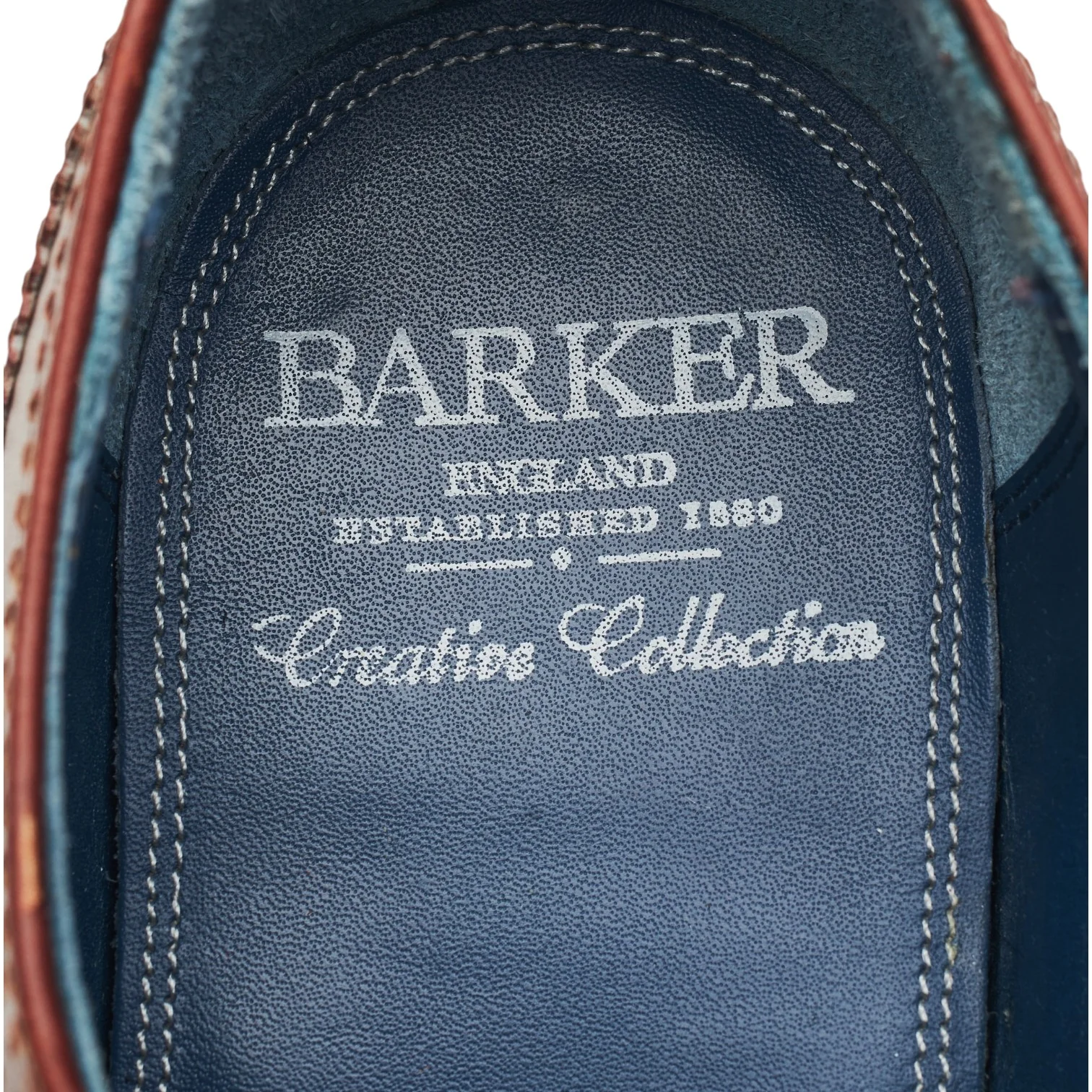 'Thompson' Brown Leather Derby Brogues UK 7.5 G - Image 6