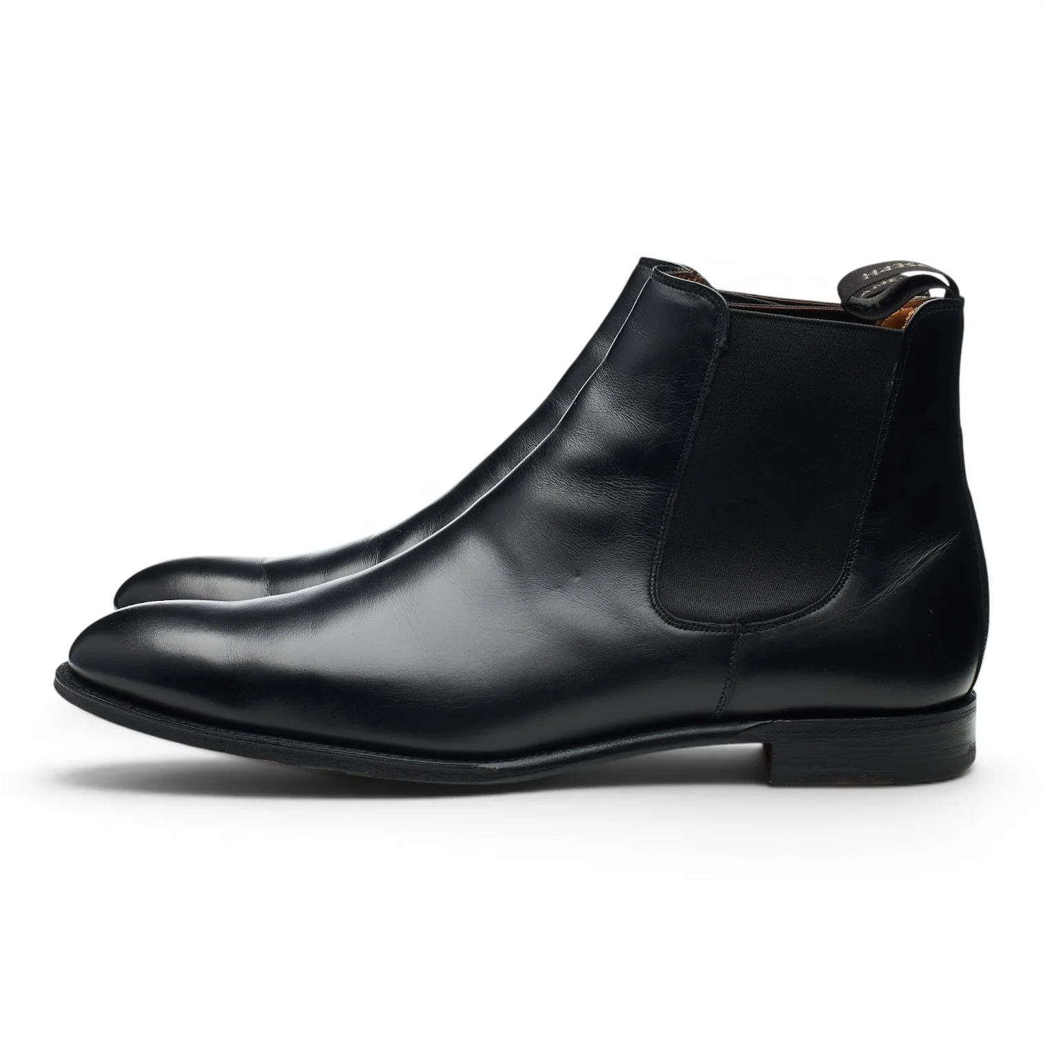 'Threadneedle' Black Leather Chelsea Boots UK 11 F - Image 3
