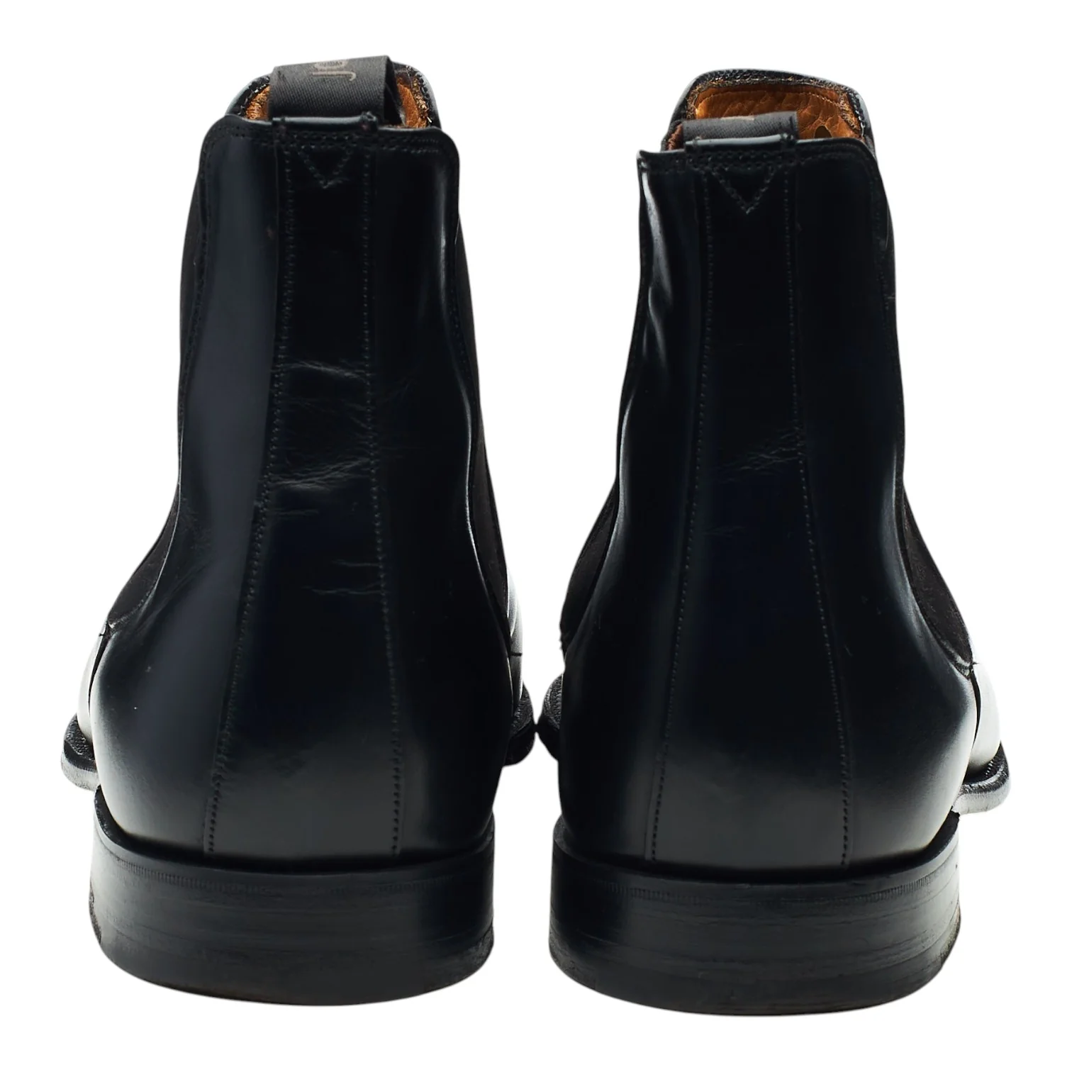 'Threadneedle' Black Leather Chelsea Boots UK 11 F - Image 4